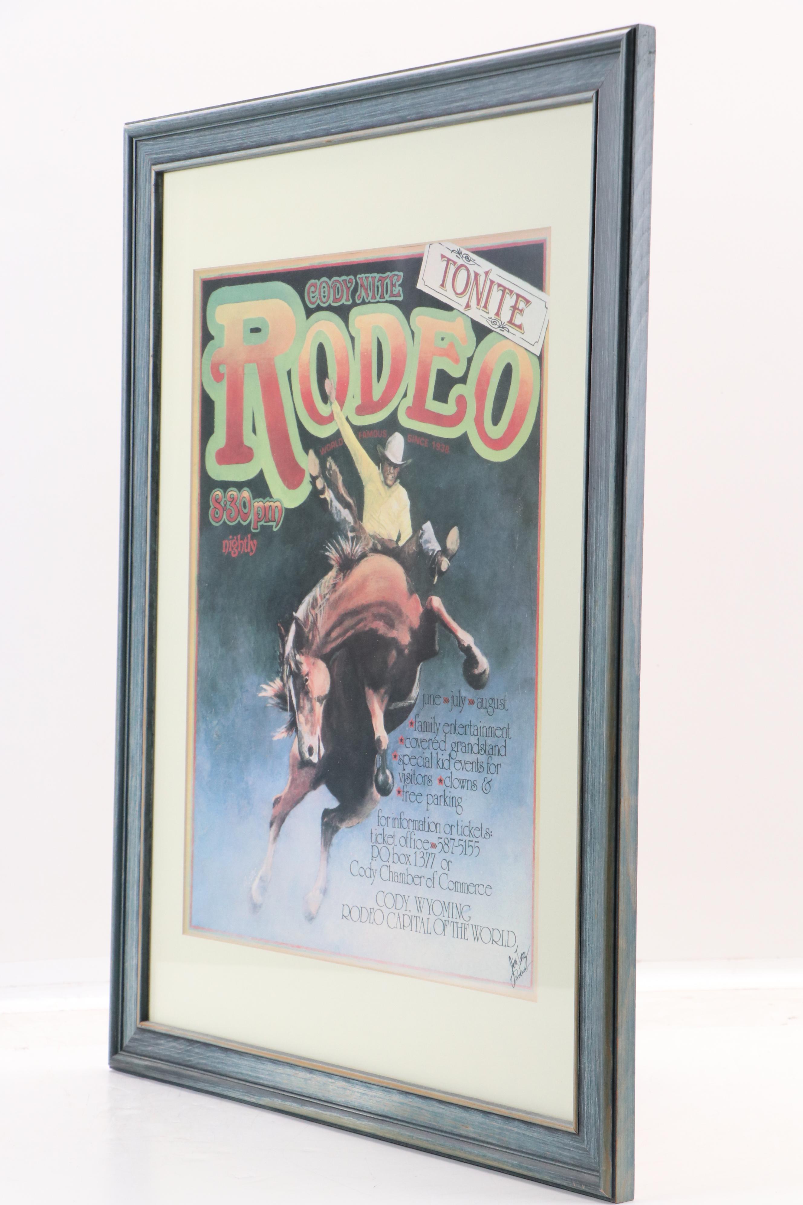 Offset Lithograph Poster "Cody Nite: Tonite Rodeo"