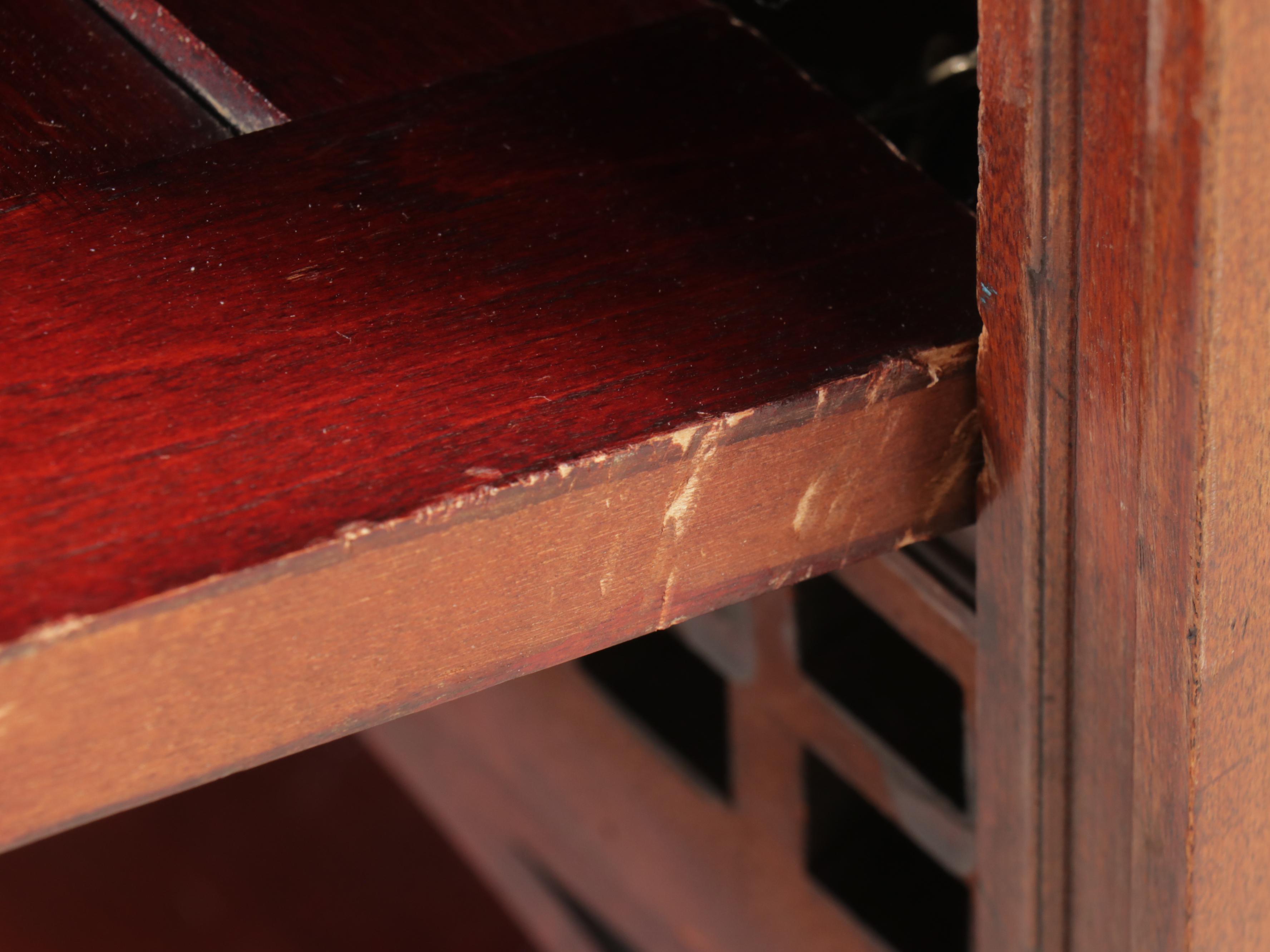 Victorian Aesthetic Movement Mahogany Fall Front Desk, 19th Century