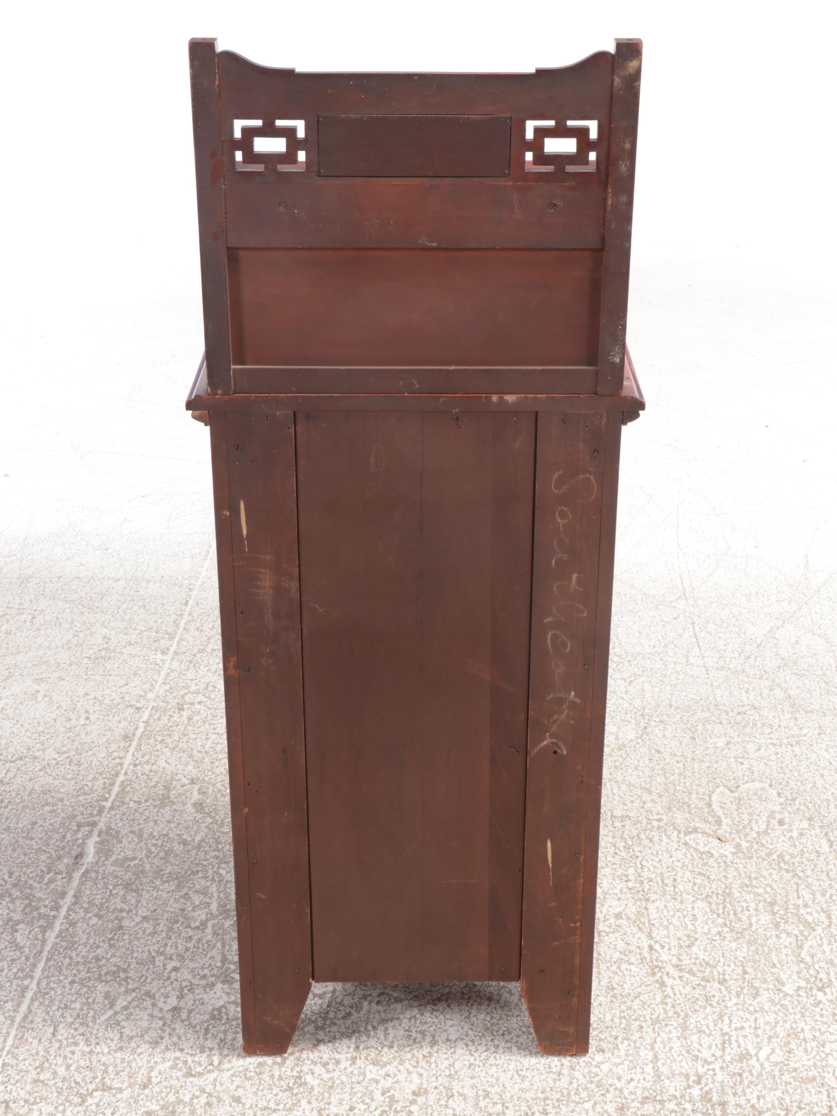 Victorian Aesthetic Movement Mahogany Fall Front Desk, 19th Century