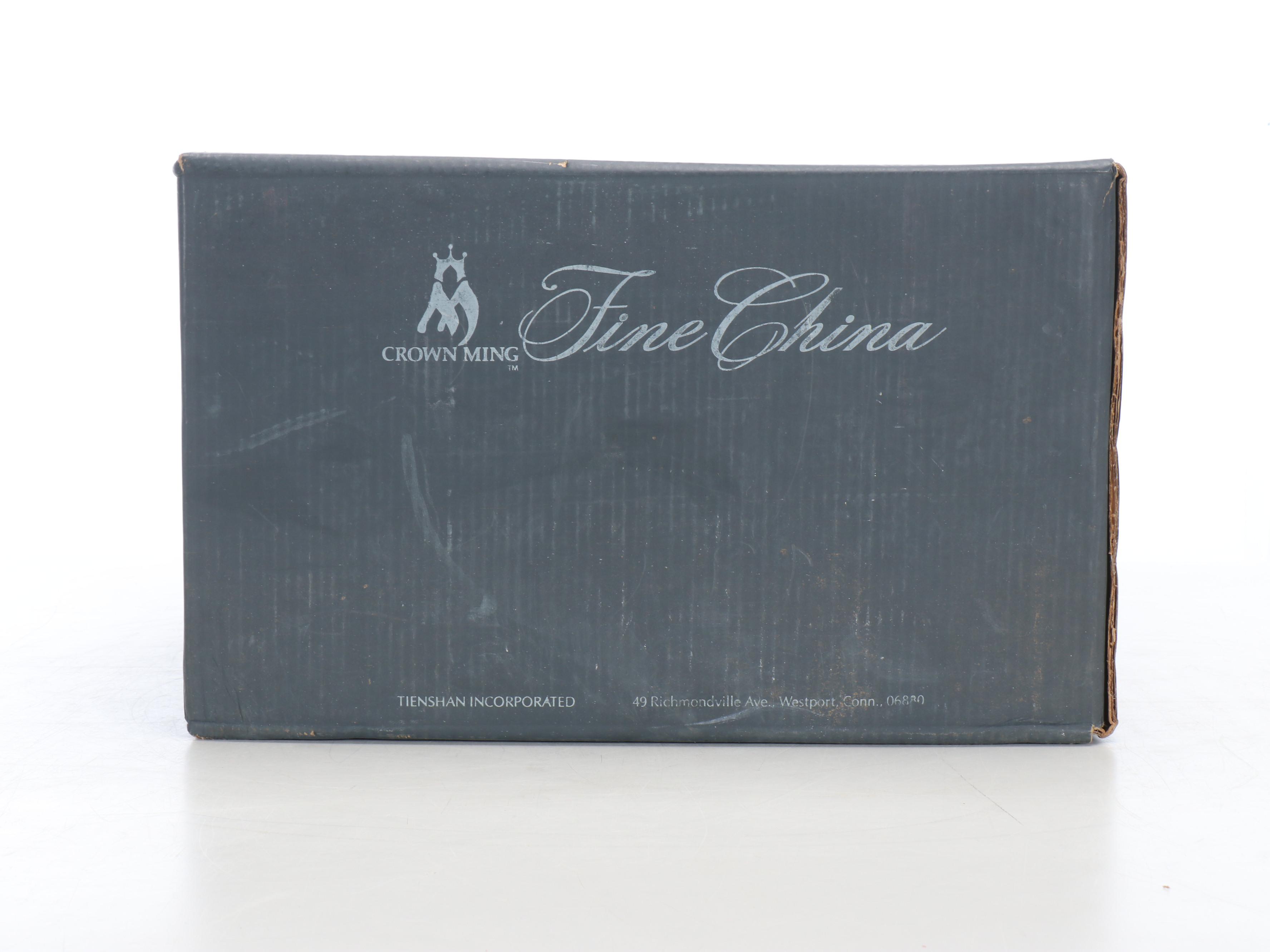 Crown Ming "Bird of Paradise" Bone China Dinnerware and Serving Pieces