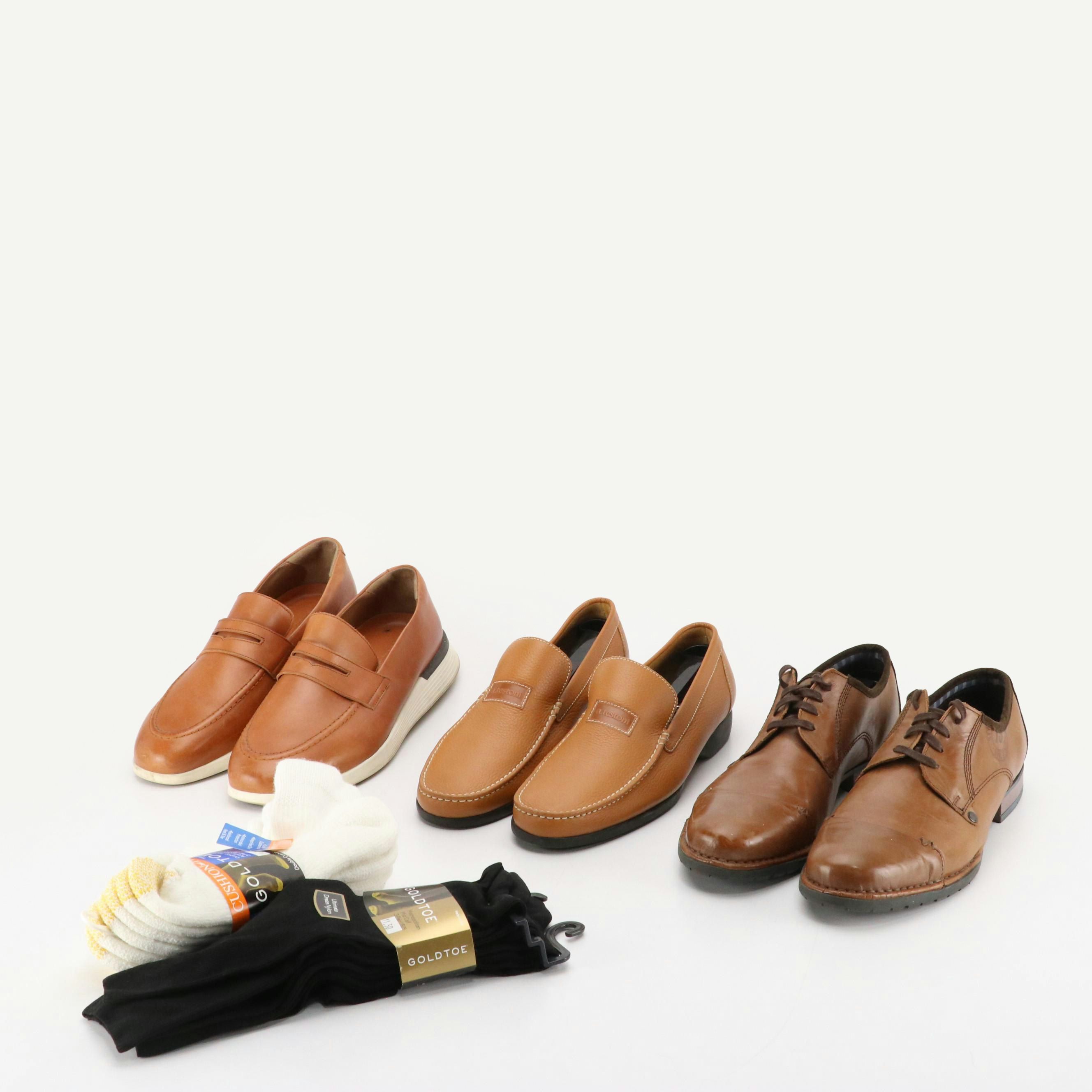 Men's Josef Seibel Derby Shoes with Other Loafers and Socks