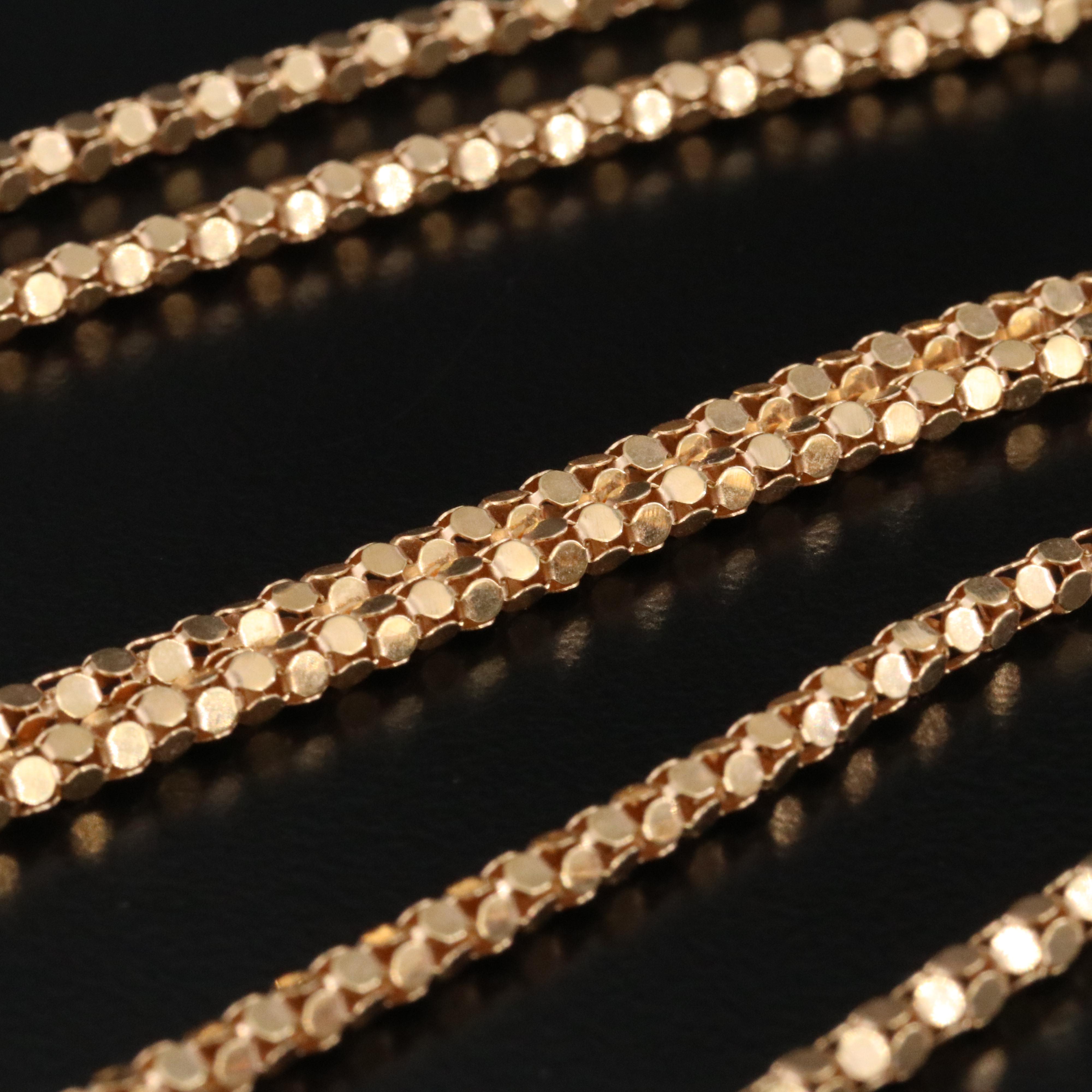 18K Enamel and Diamond Enhancer Heart Pendant on Popcorn Chain Necklace