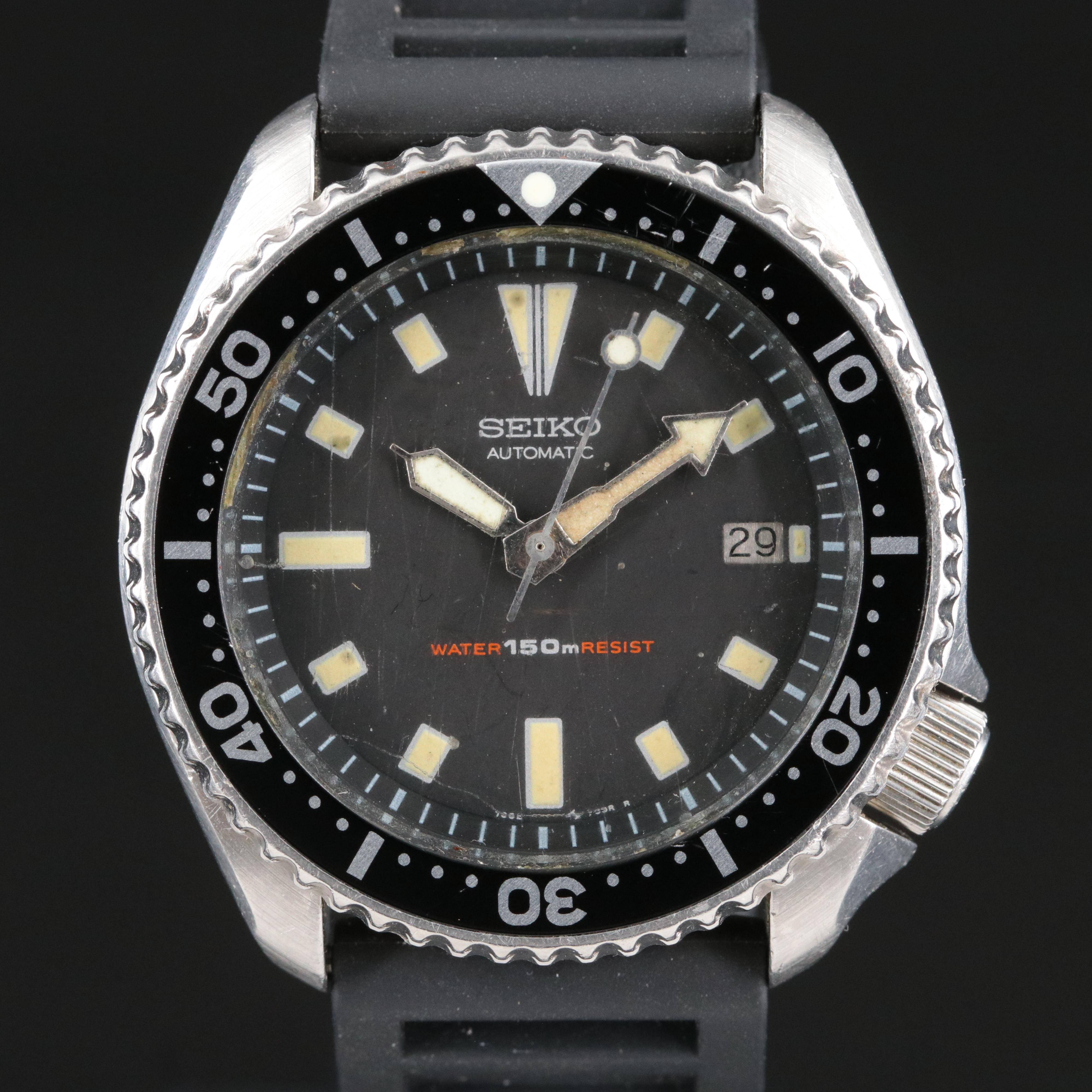 Vintage Seiko Scuba Diver's 150m Date Automatic Model 7002 Watch