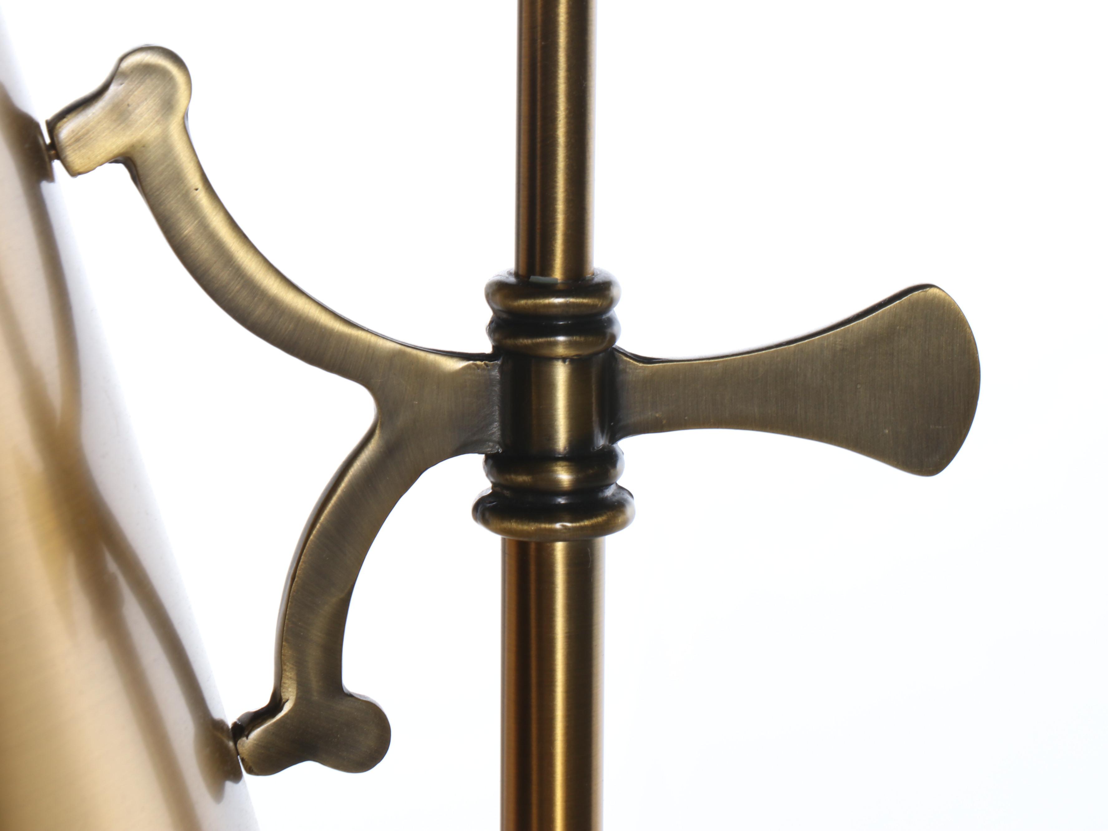 Brass Finish Metal Reading Floor Lamp, 2004