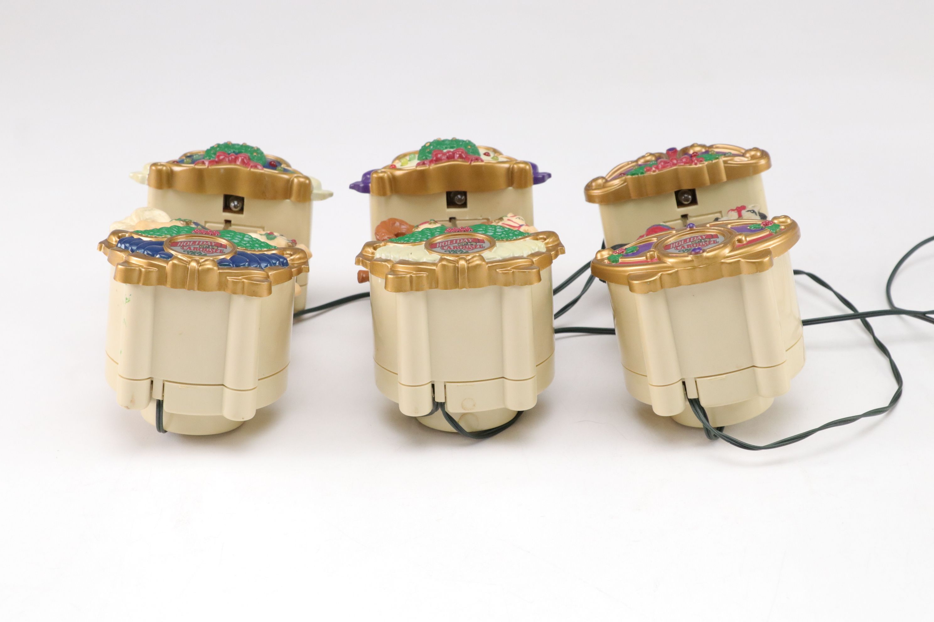 Mr. Christmas "Holiday Carousel" Light-Up Decor with "Reindeer Feed" Bags