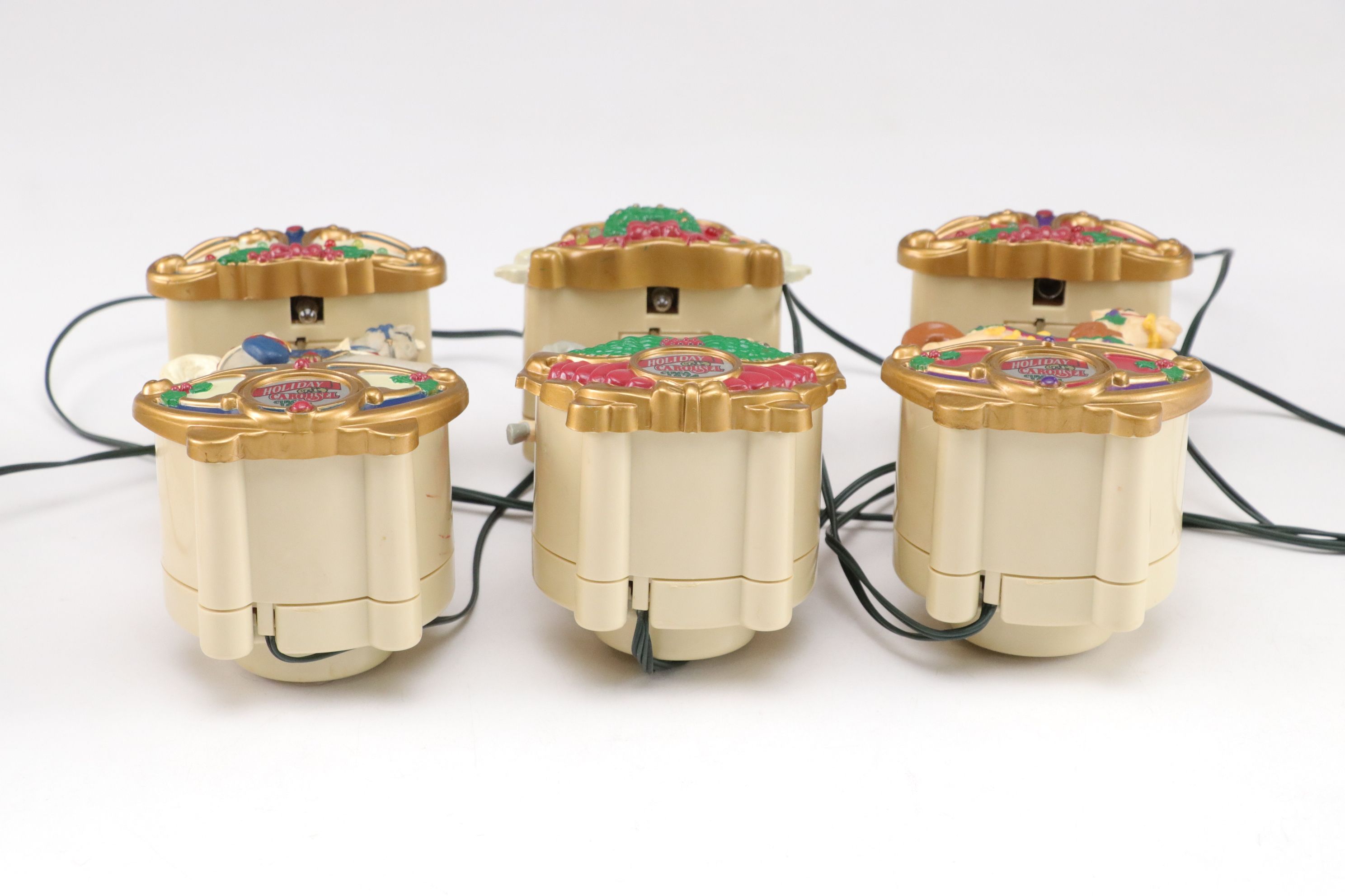 Mr. Christmas "Holiday Carousel" Light-Up Decor with "Reindeer Feed" Bags