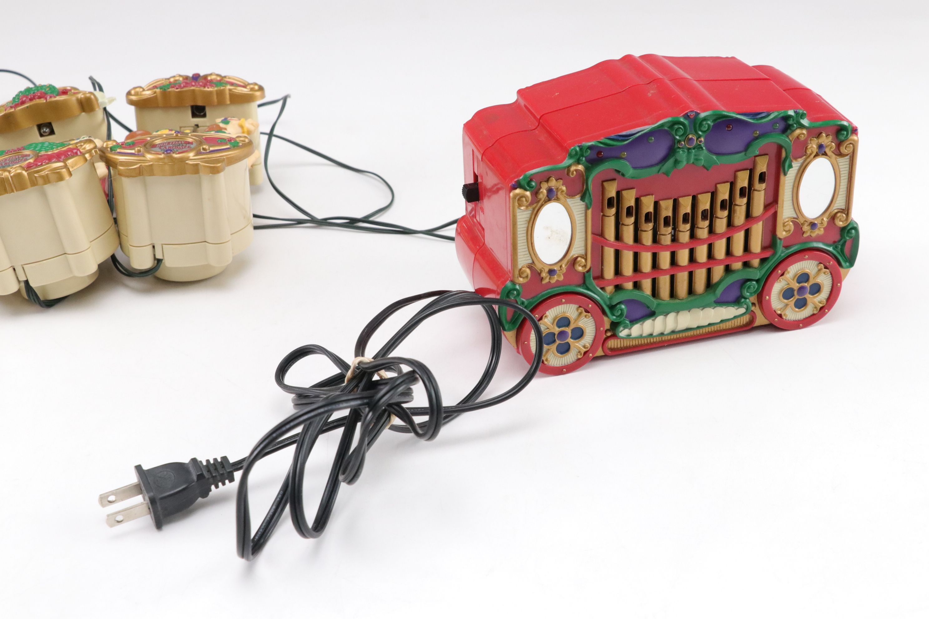 Mr. Christmas "Holiday Carousel" Light-Up Decor with "Reindeer Feed" Bags