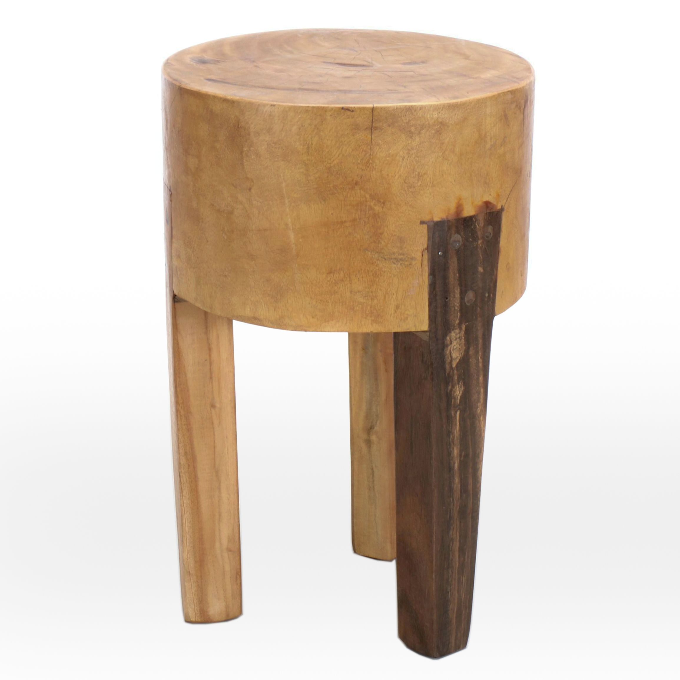 Primitive Style Wooden Accent Table