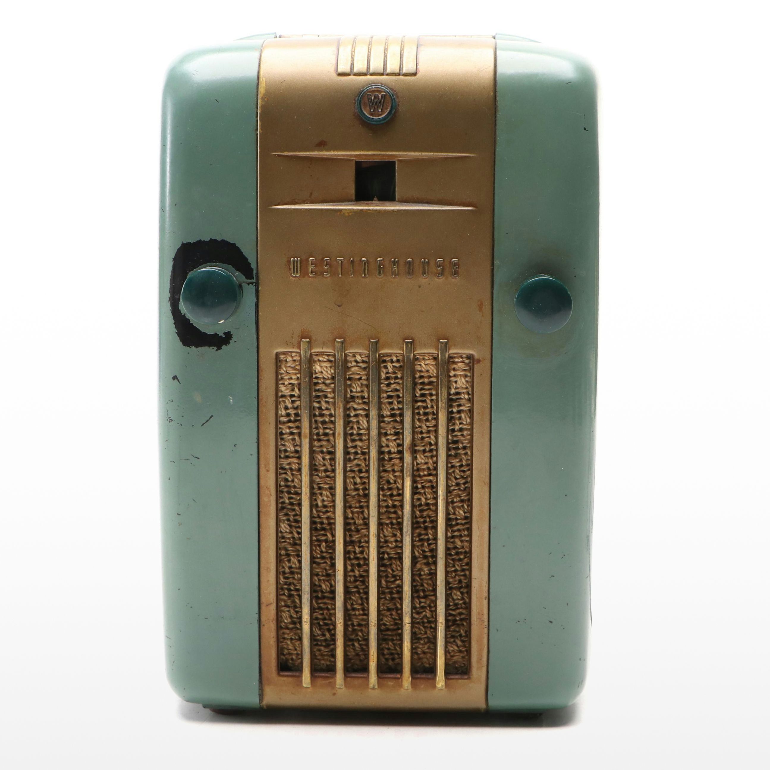 Westinghouse " The Little Jewel" Refrigerator Front Art Deco Promo Radio