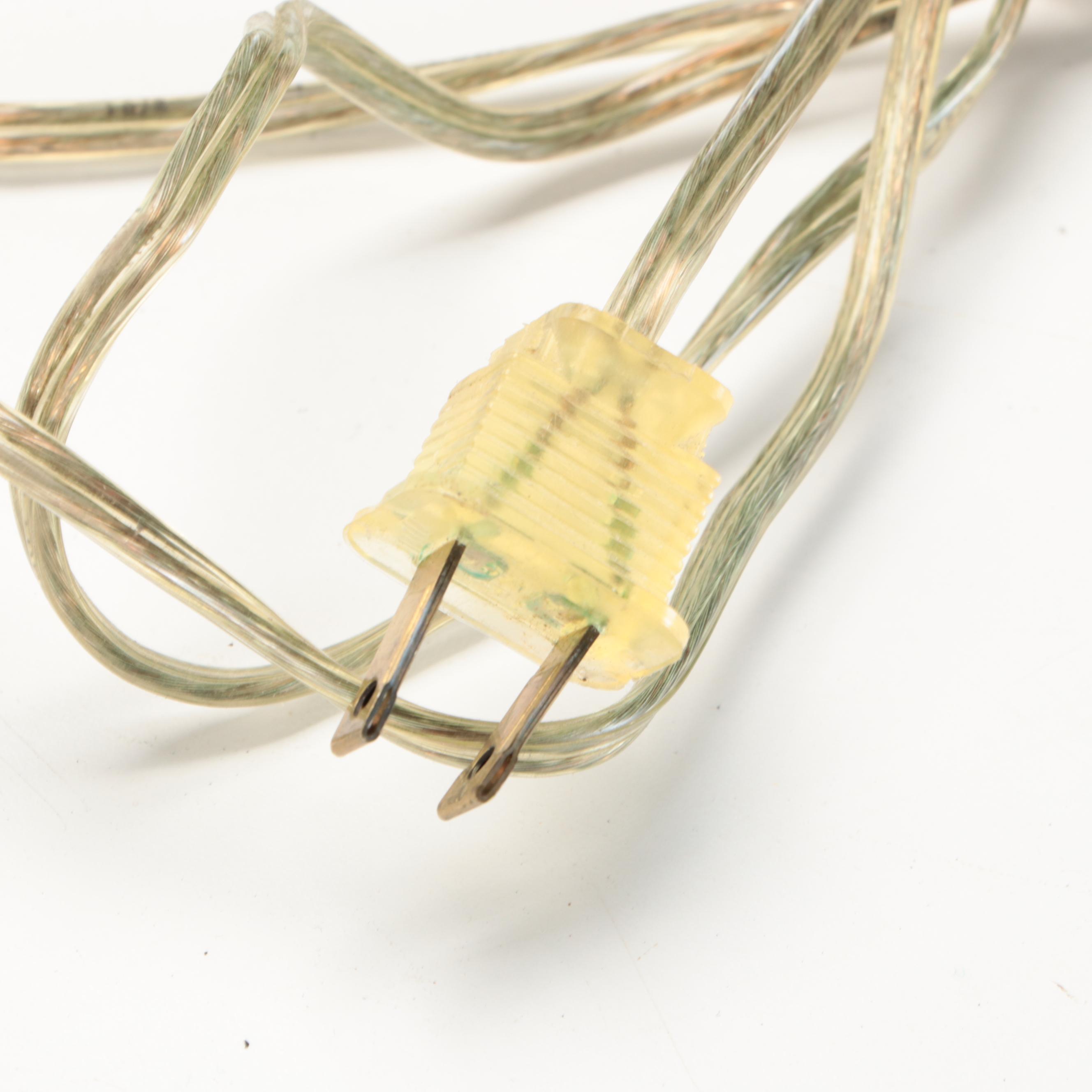 Pair of Ethan Allen Lacqured Brass Tea Canister Style Table Lamps, Vintage