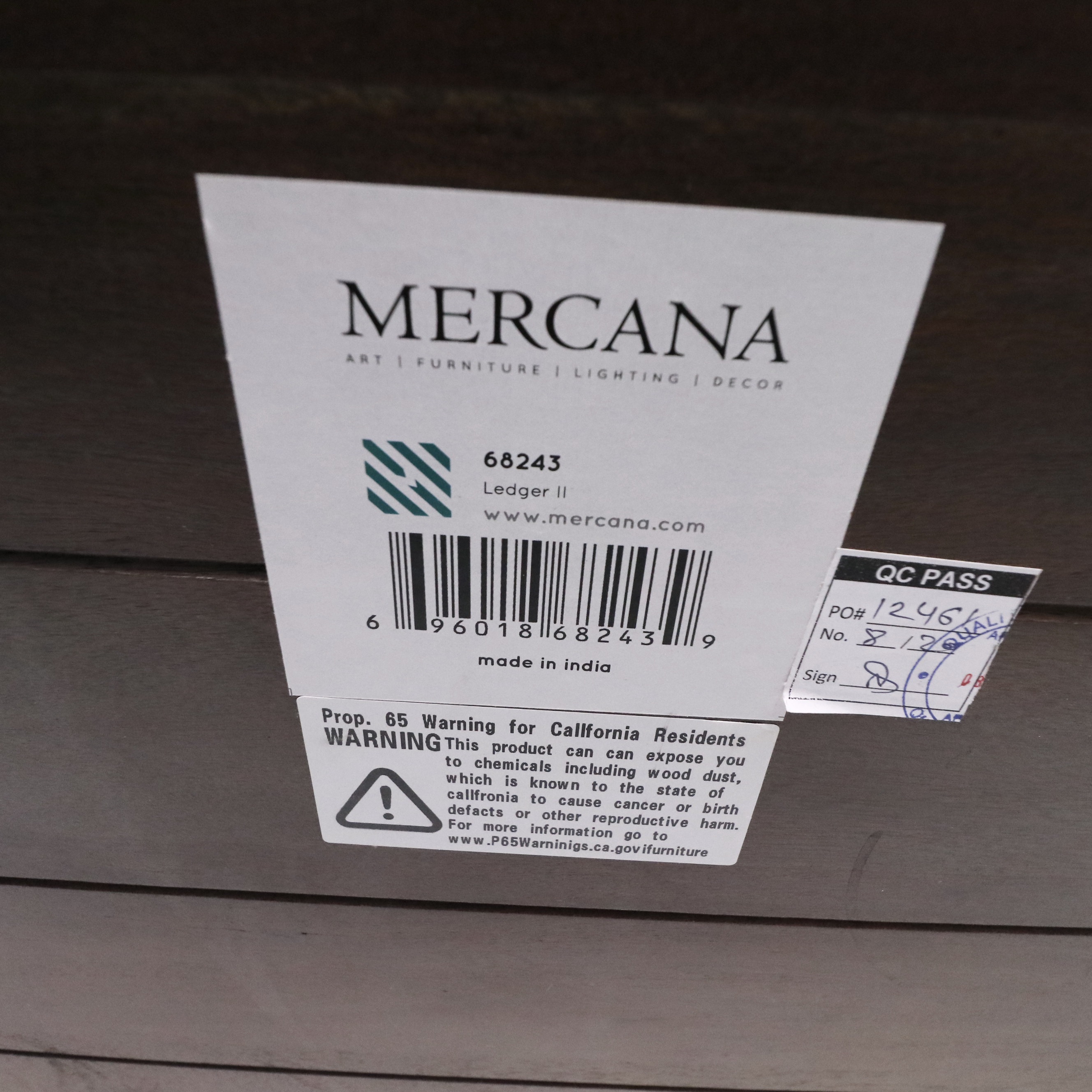 Mercana "Ledger II" Live Edge Mango Wood Console Table