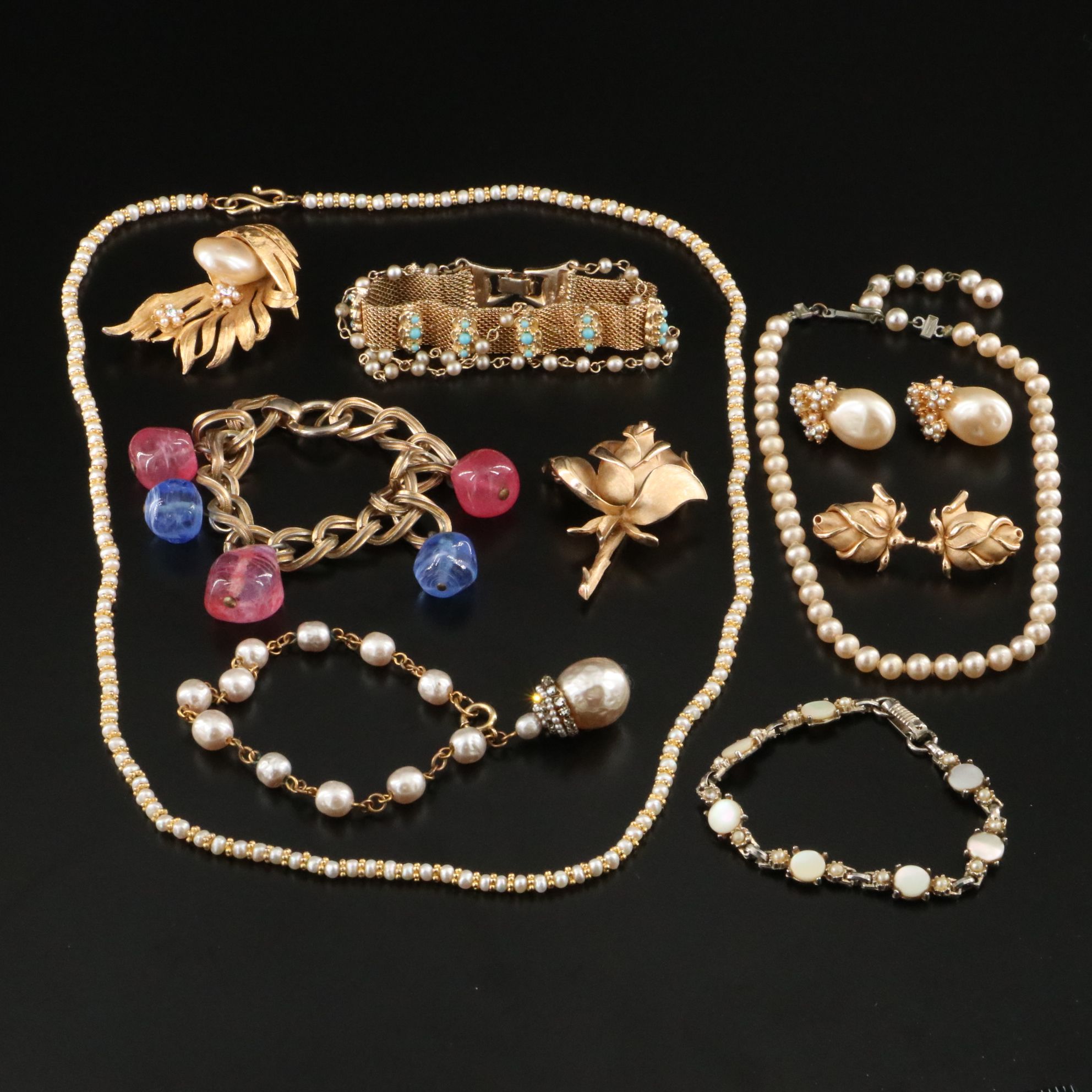 Trifari, De Nicola and Marhill Featured in Vintage Costume Jewelry