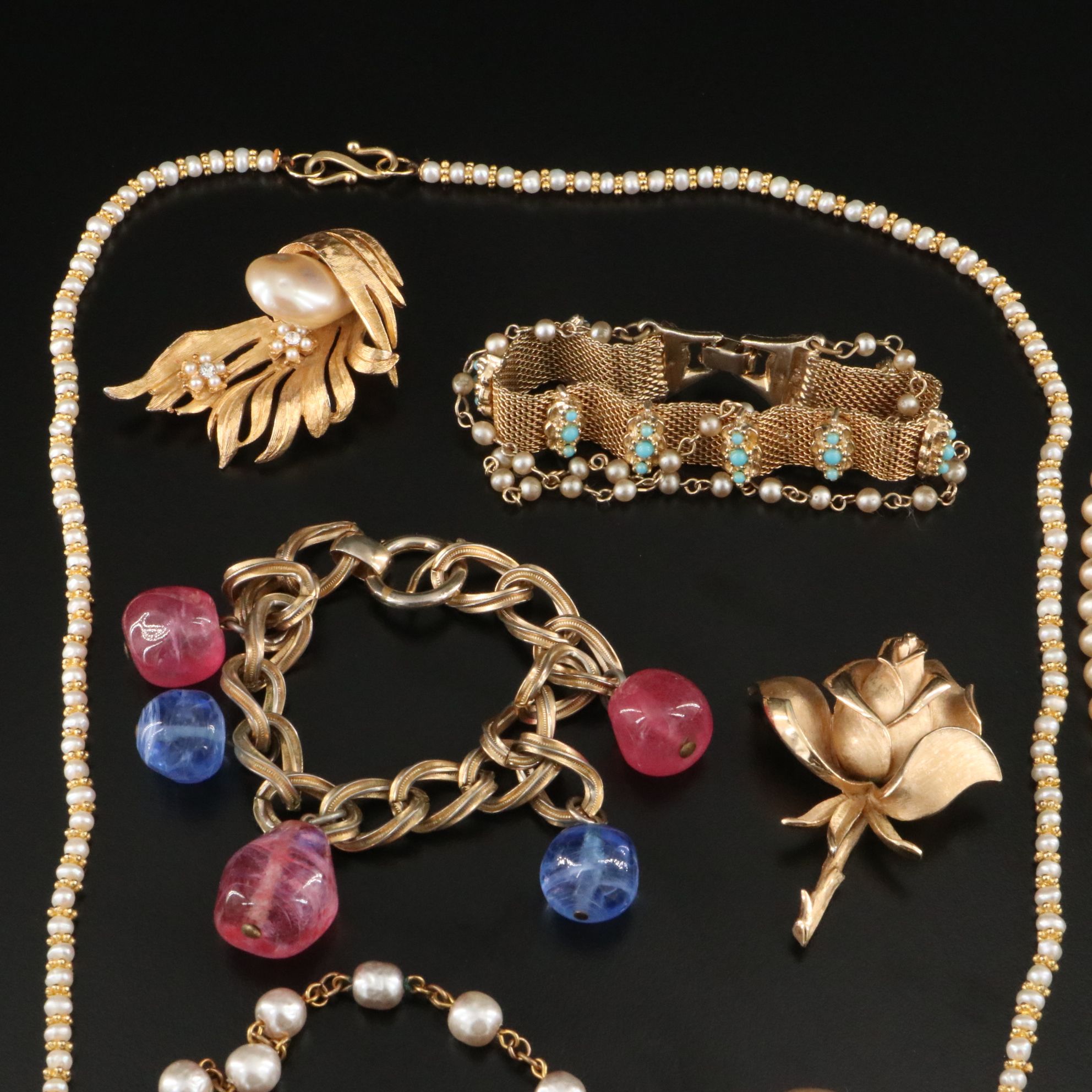 Trifari, De Nicola and Marhill Featured in Vintage Costume Jewelry