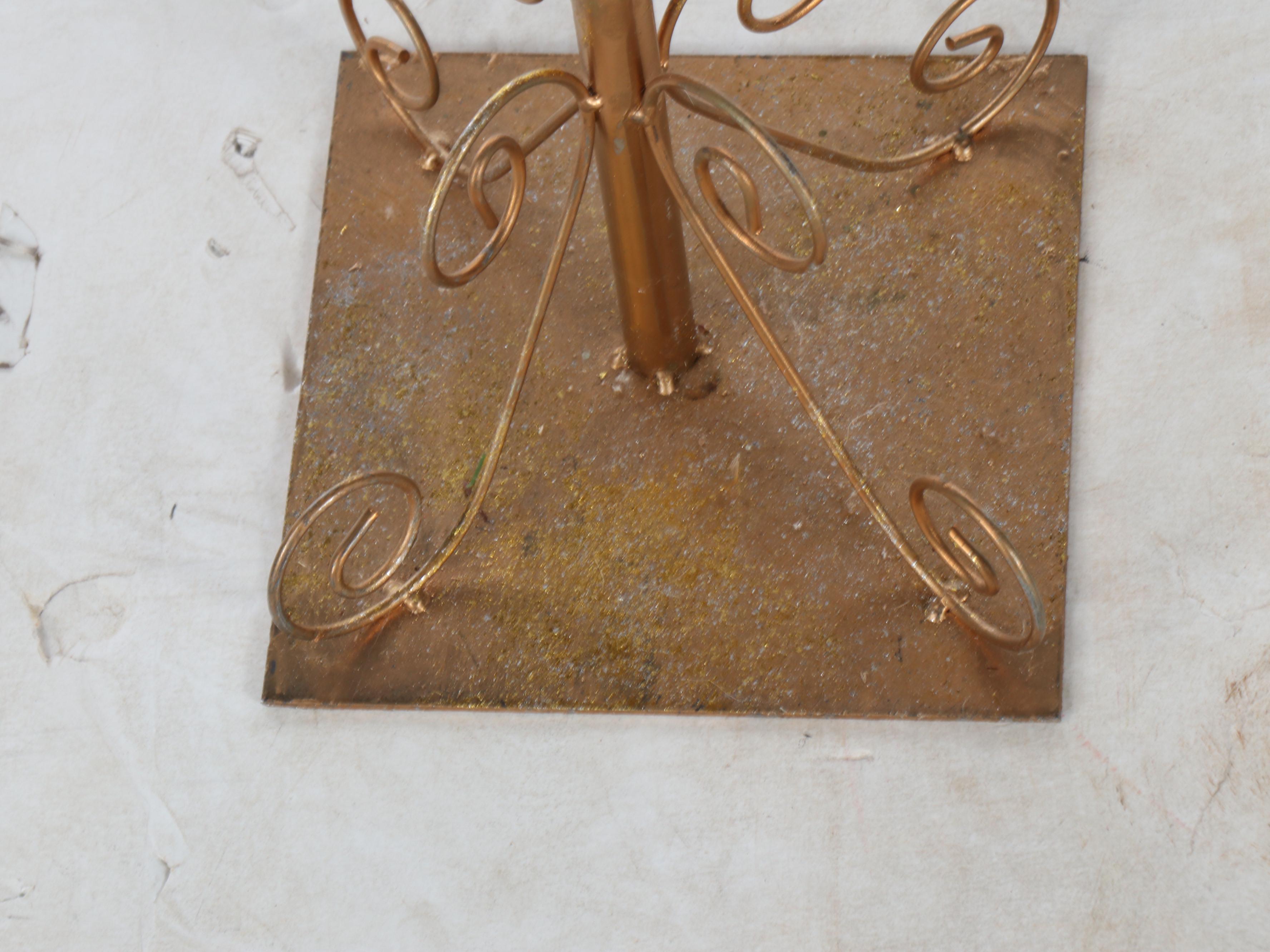 Trumpeting Angels on Cornucopias Gold Finish Metal Figures