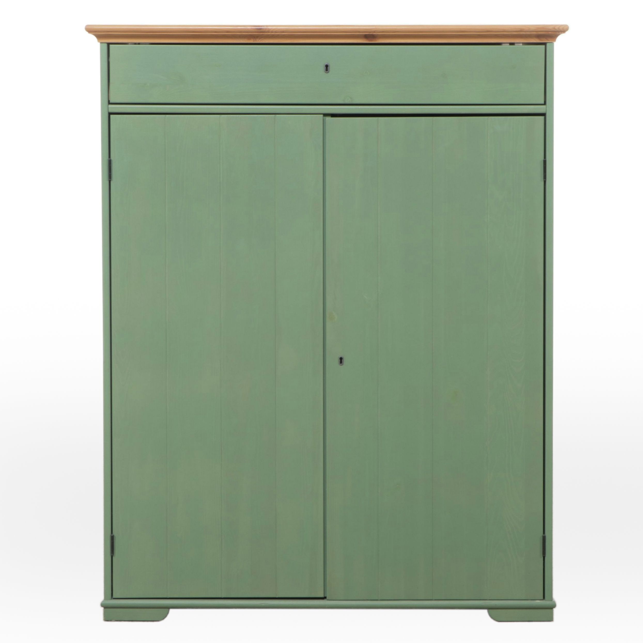 IKEA "HURDAL" Parcel-Painted Pine Linen Cabinet