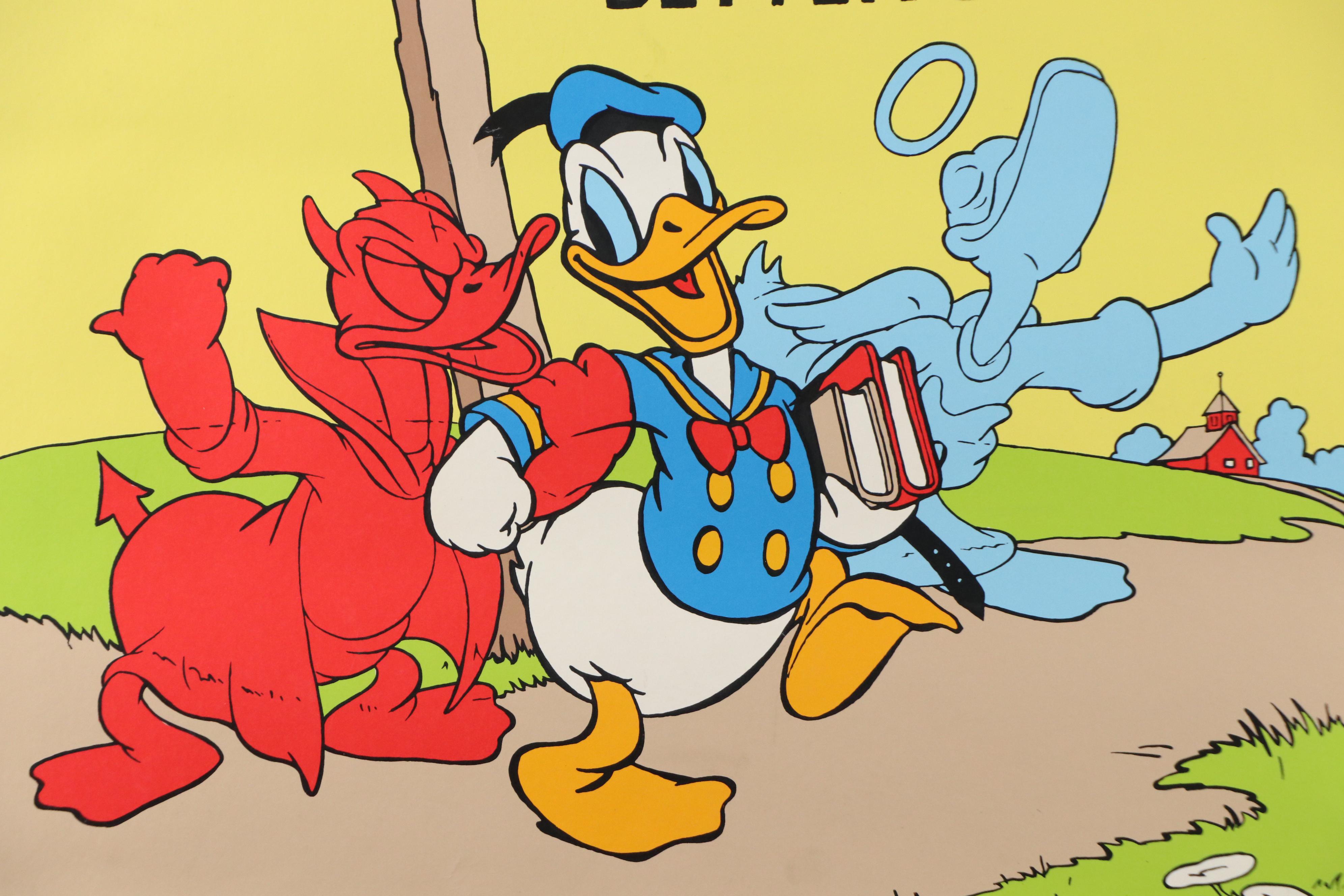 Walt Disney Serigraph Movie Poster "Donald's Better Self," 1939