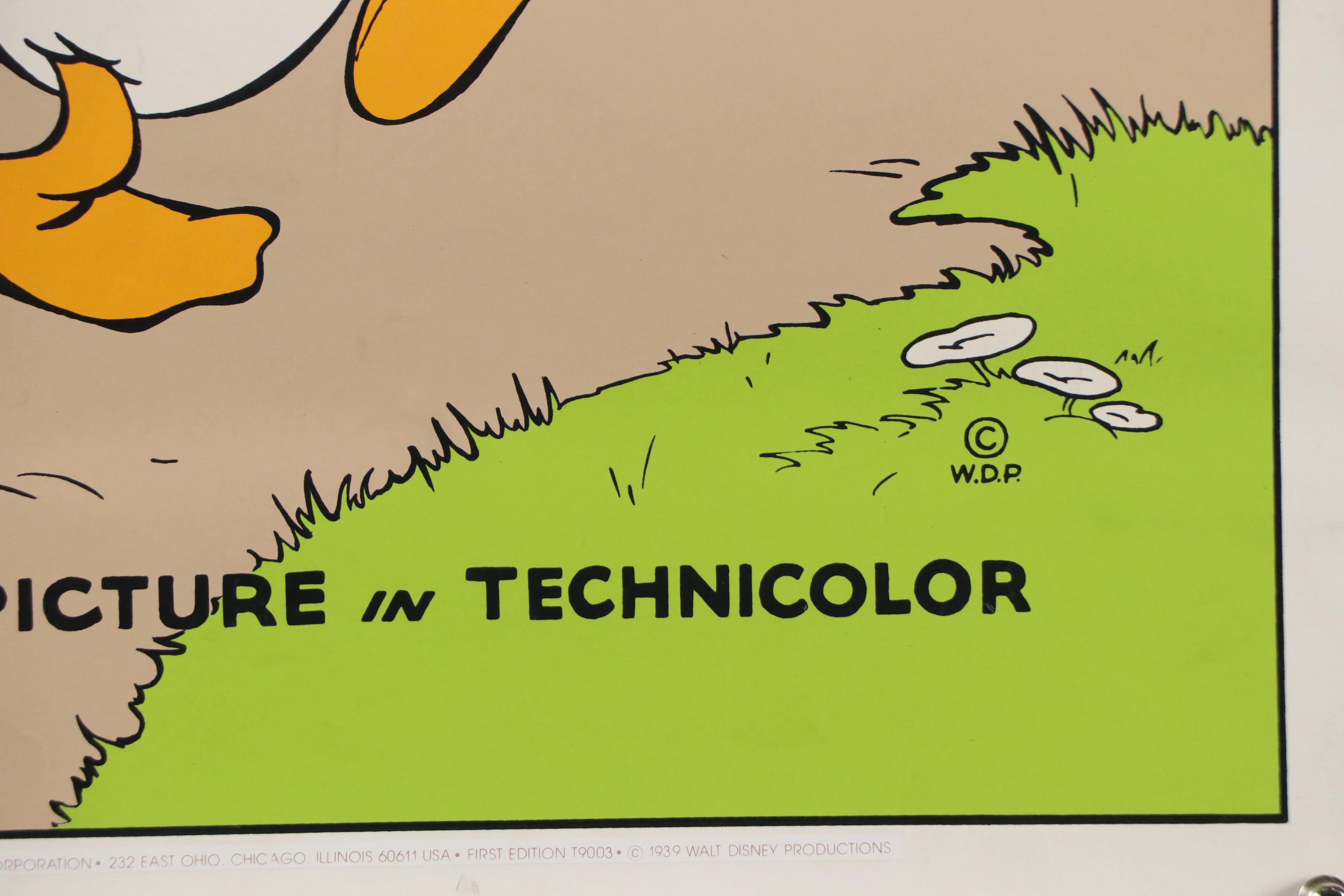 Walt Disney Serigraph Movie Poster "Donald's Better Self," 1939