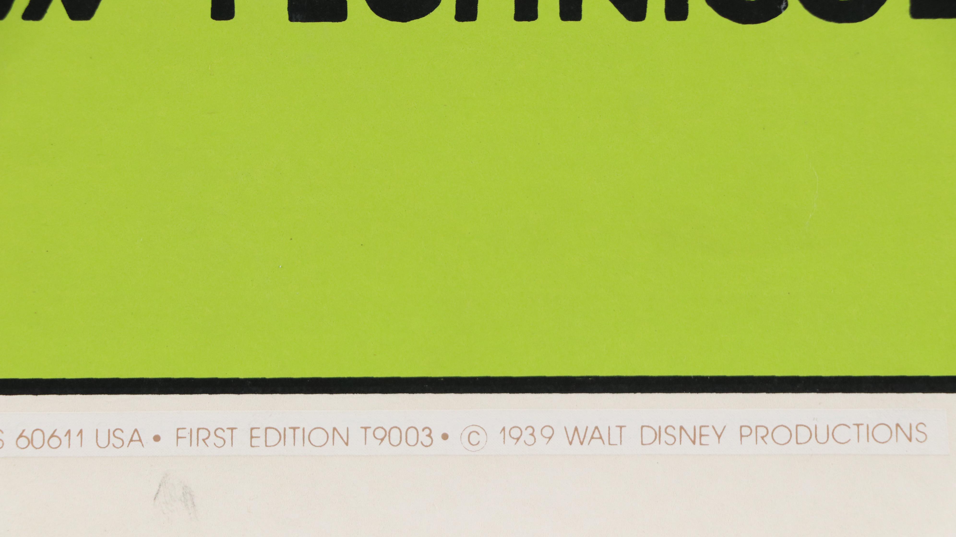 Walt Disney Serigraph Movie Poster "Donald's Better Self," 1939