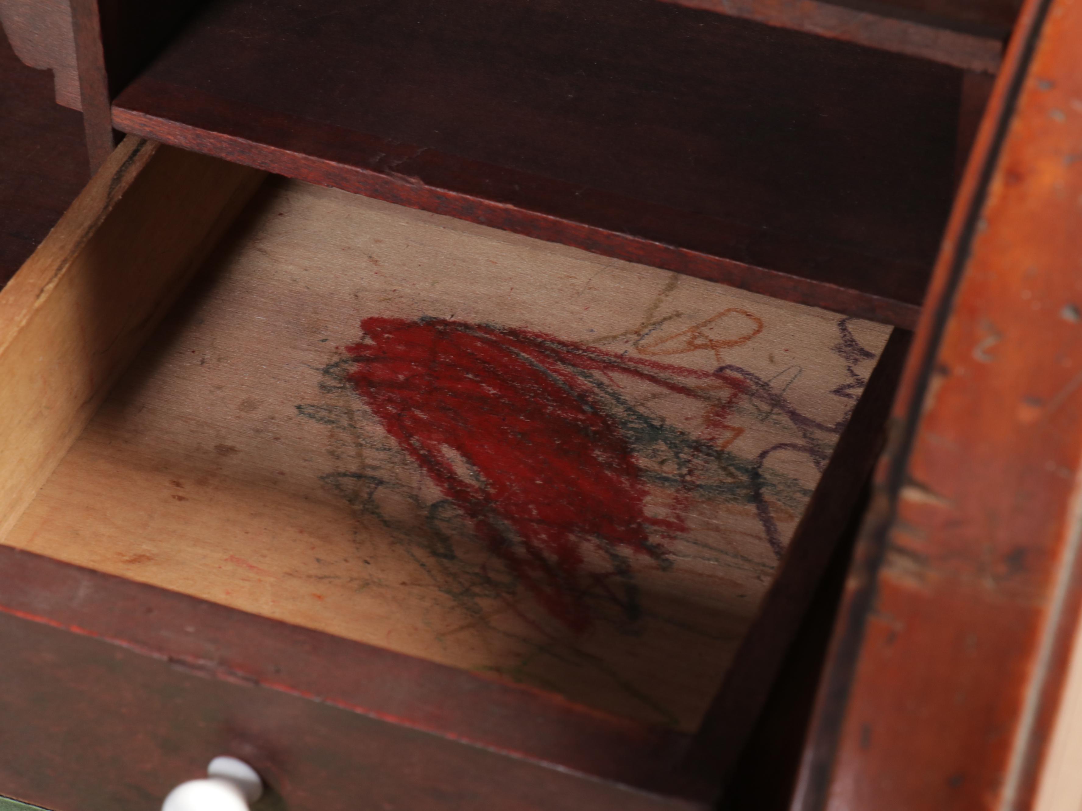 Victorian Eastlake Mahogany Cylinder Roll-Top Desk, Late 19th/Early 20th C.
