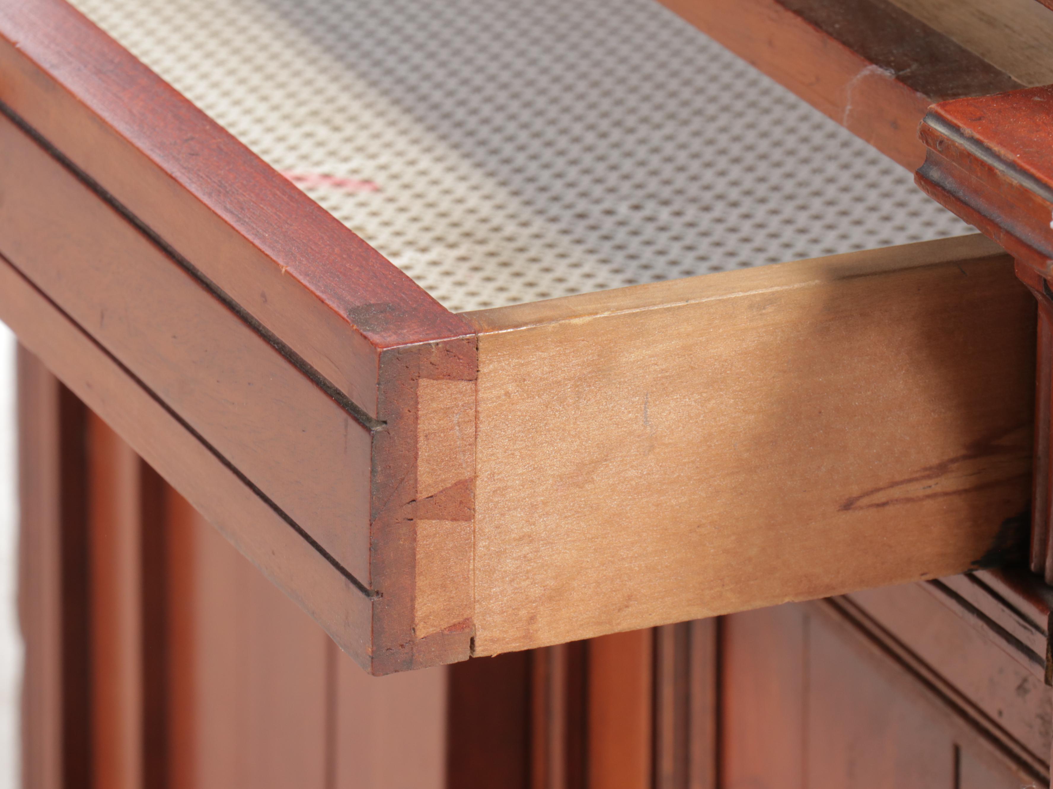 Victorian Eastlake Mahogany Cylinder Roll-Top Desk, Late 19th/Early 20th C.