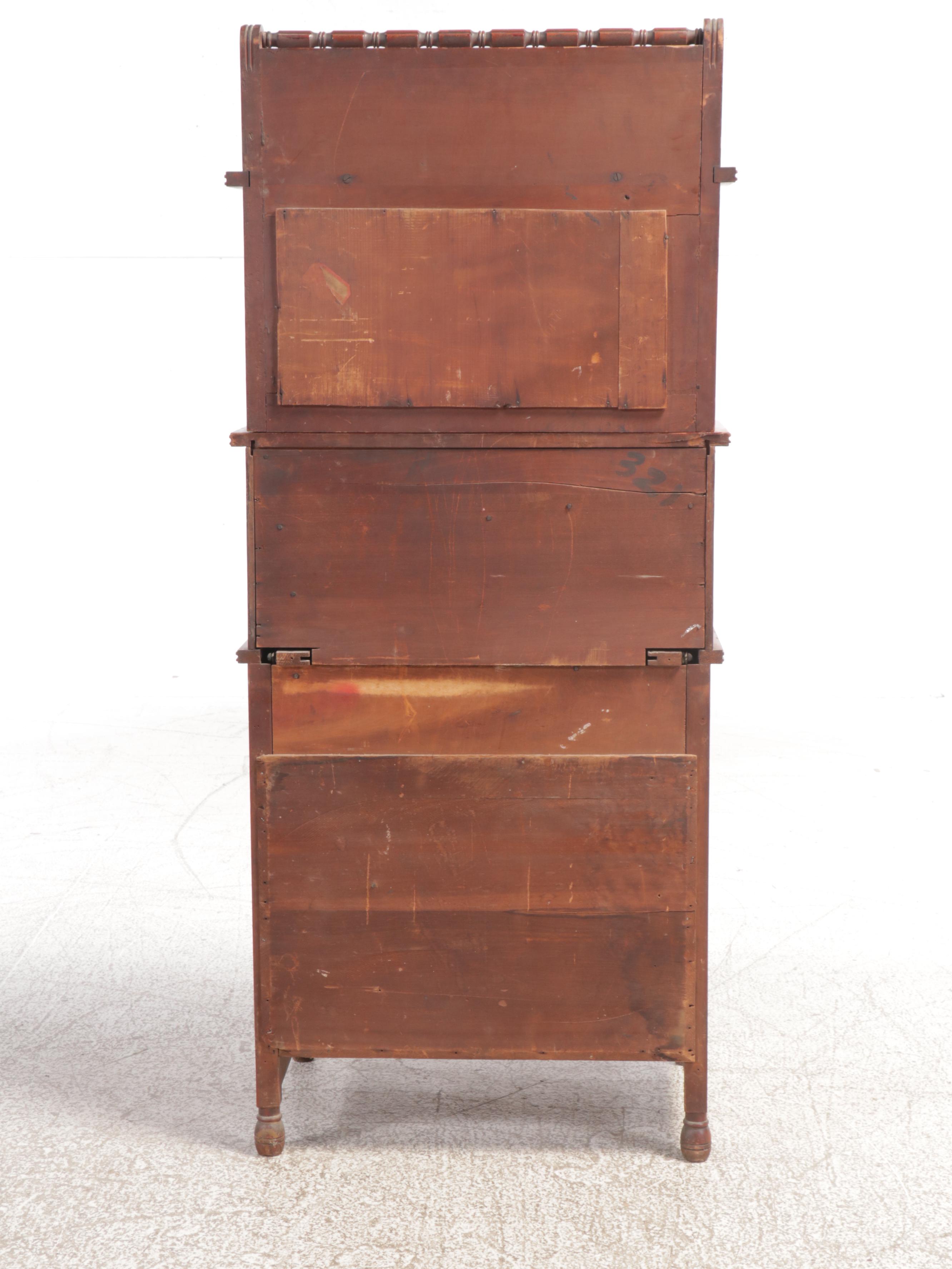 Victorian Eastlake Mahogany Cylinder Roll-Top Desk, Late 19th/Early 20th C.