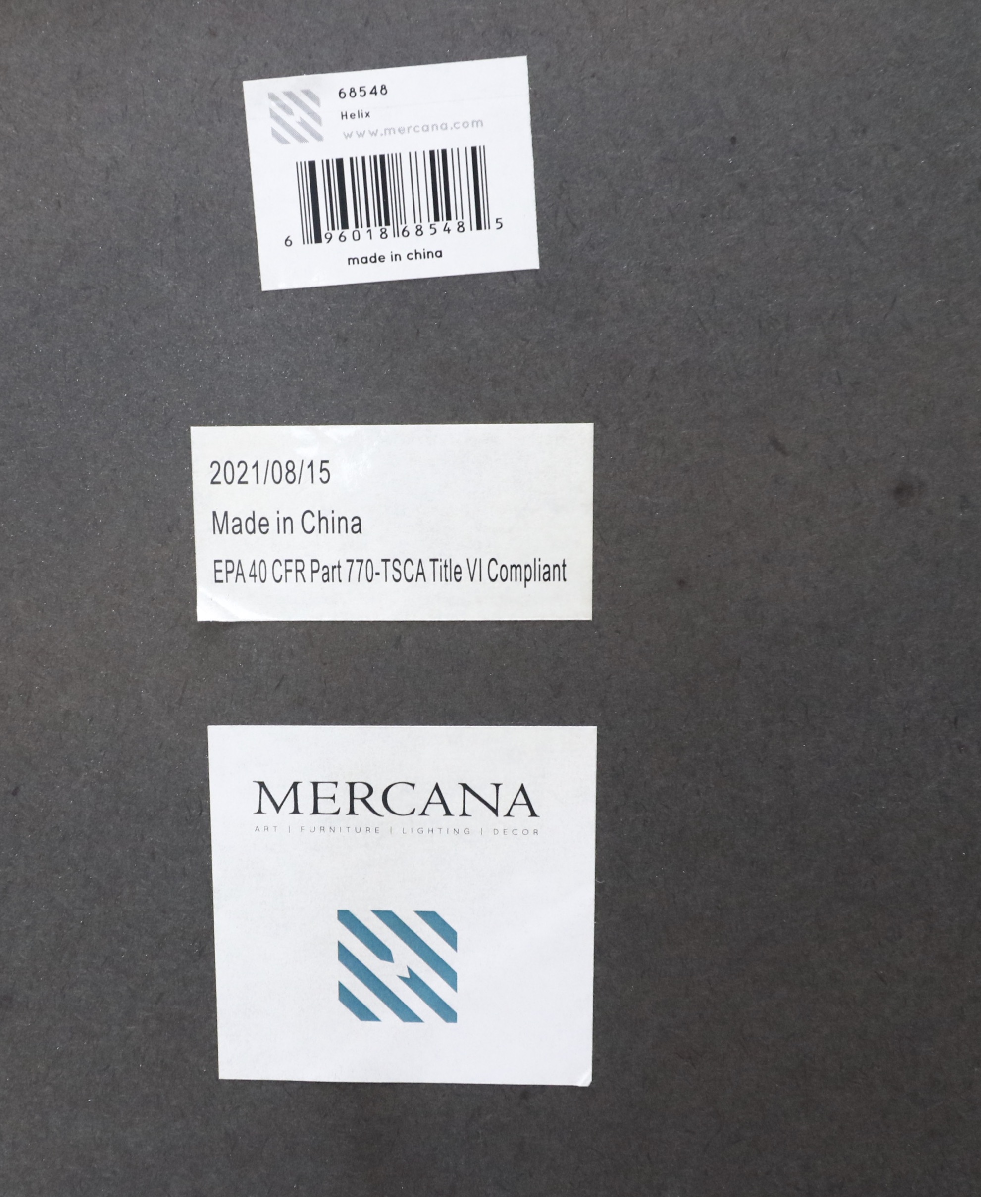 Mercana "Helix" Octagonal Metal Wall Mirror