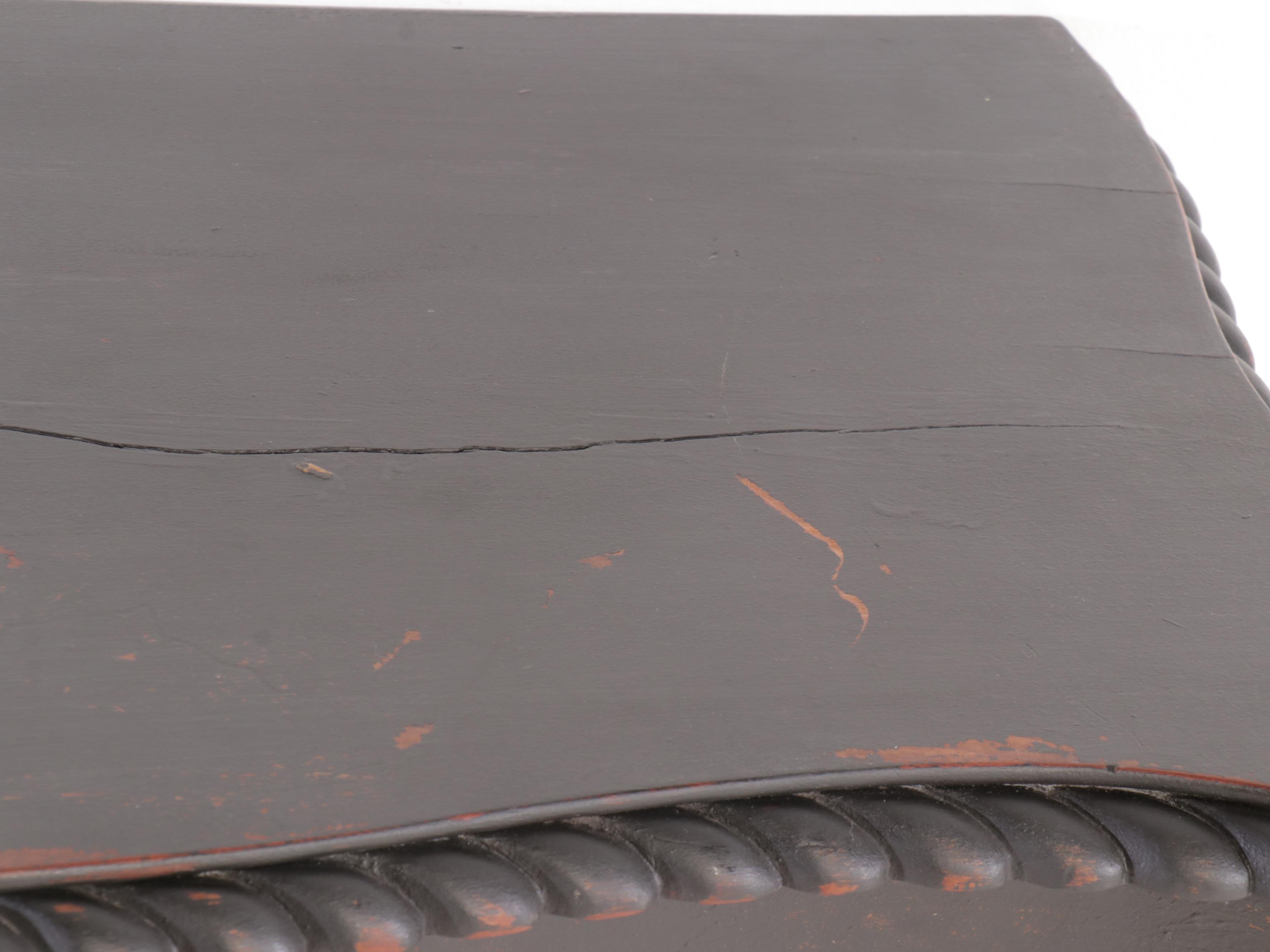 Rococo Style Painted Wood Wall Mount Console Table