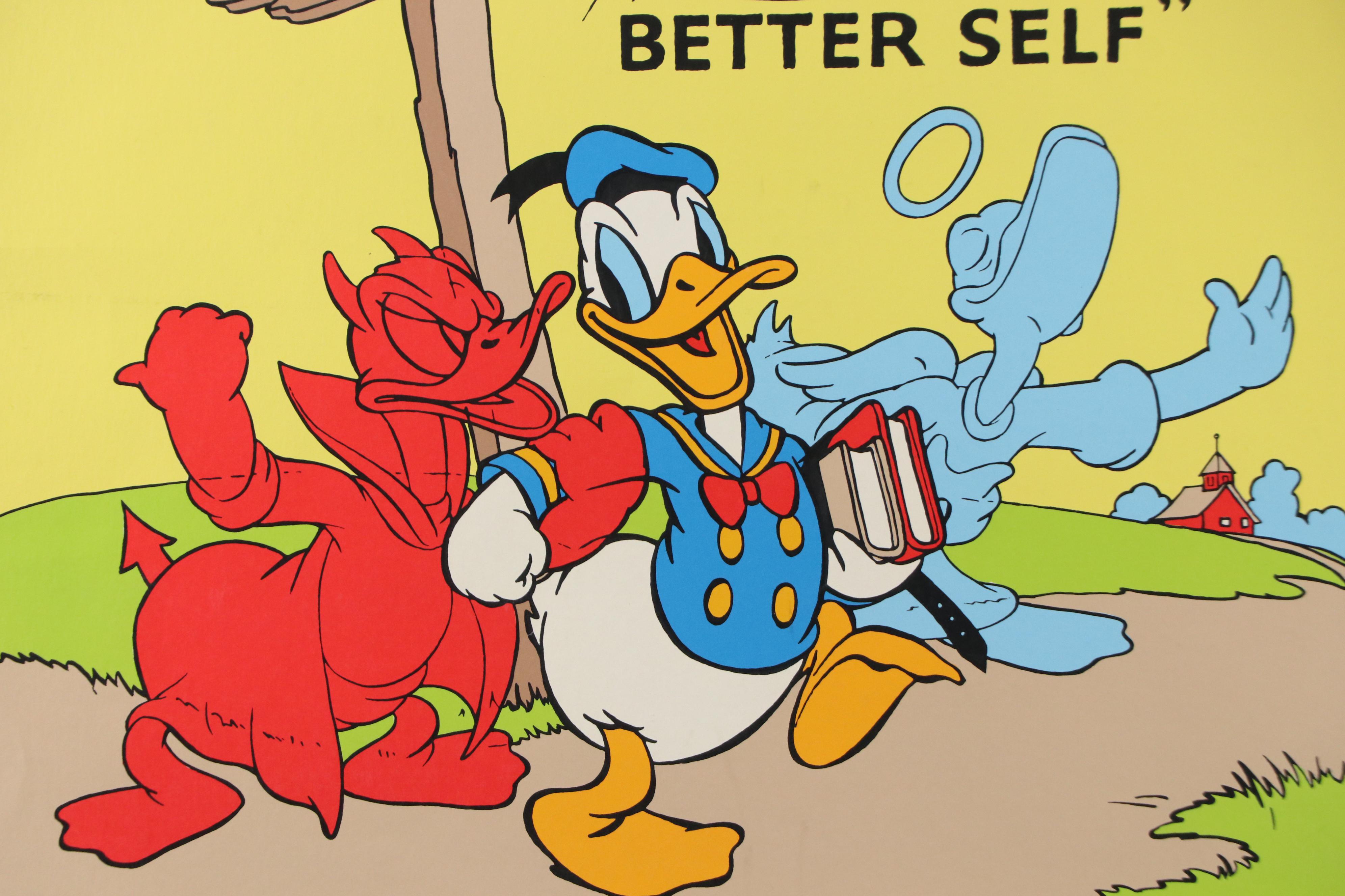 Walt Disney Serigraph Movie Poster "Donald's Better Self," 1939