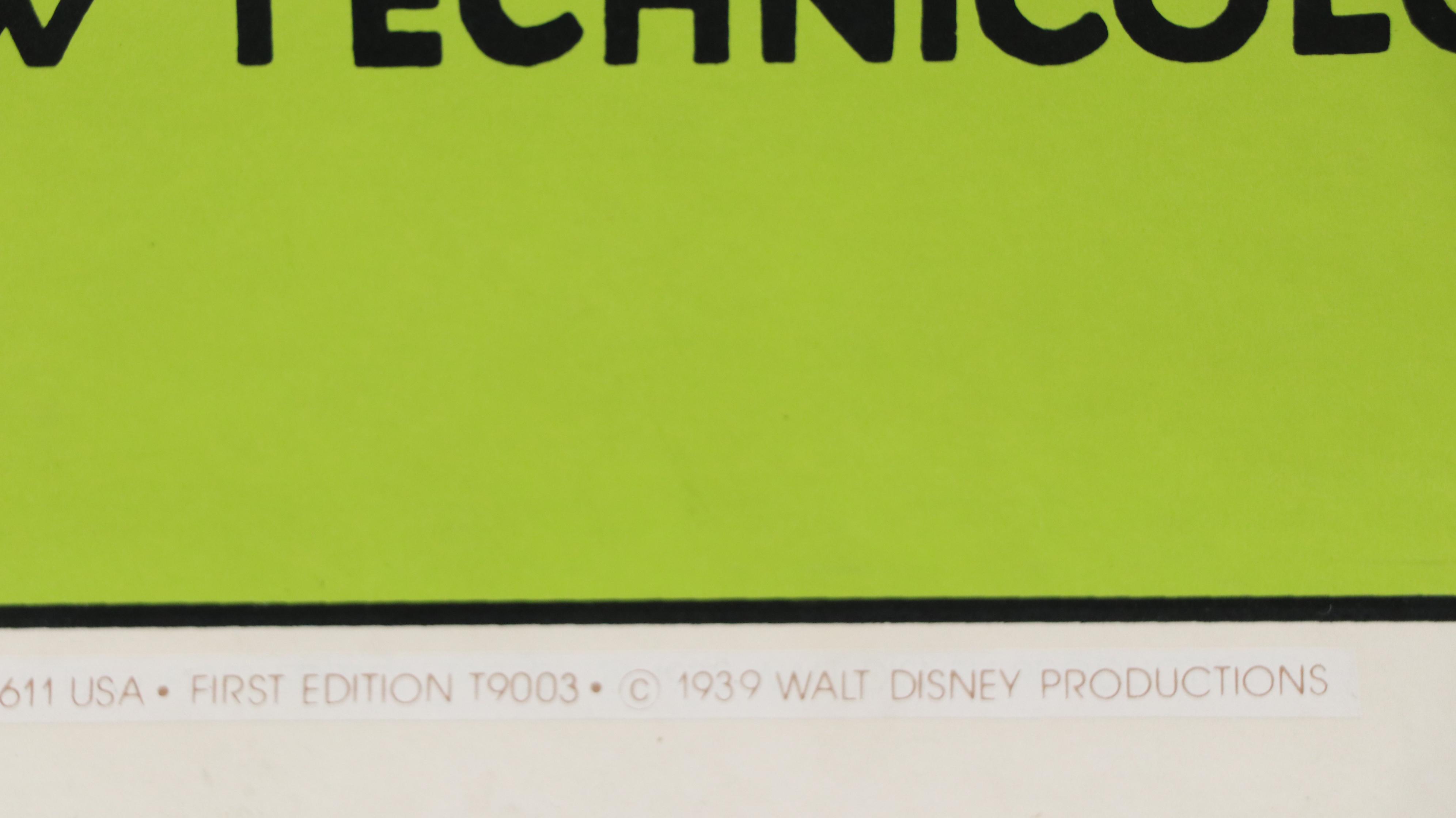 Walt Disney Serigraph Movie Poster "Donald's Better Self," 1939