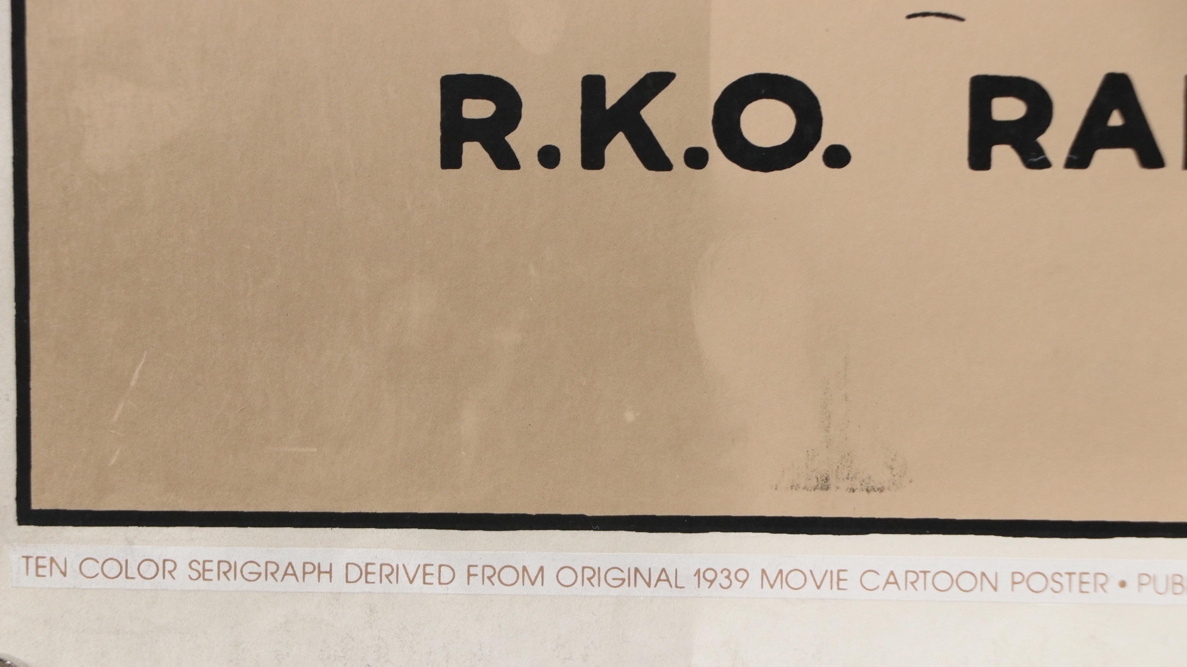 Walt Disney Serigraph Movie Poster "Donald's Better Self," 1939