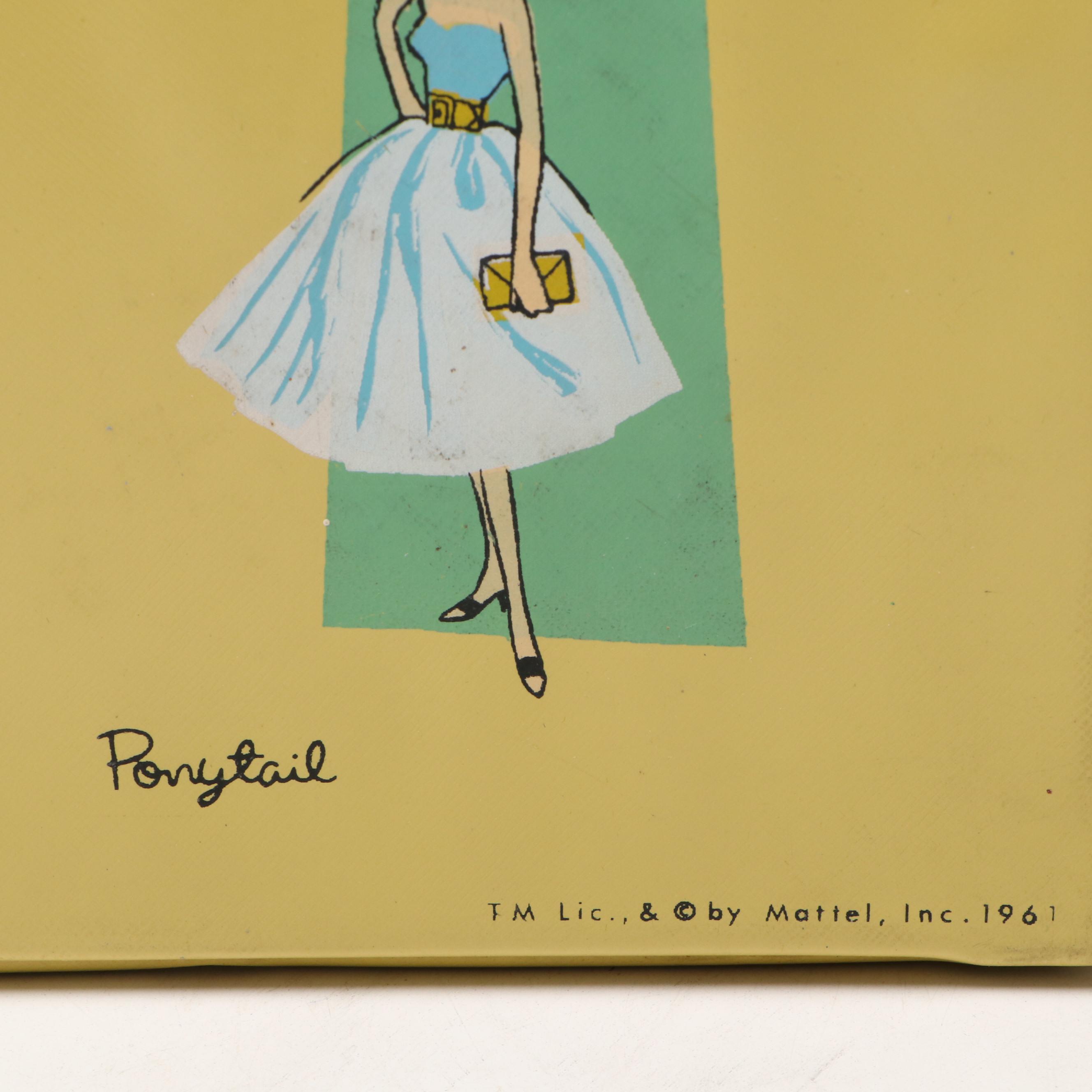 Mattel Barbie and Ken Doll Cases with Ideal Toy Corp Tammy Doll Case, Mid-20th C