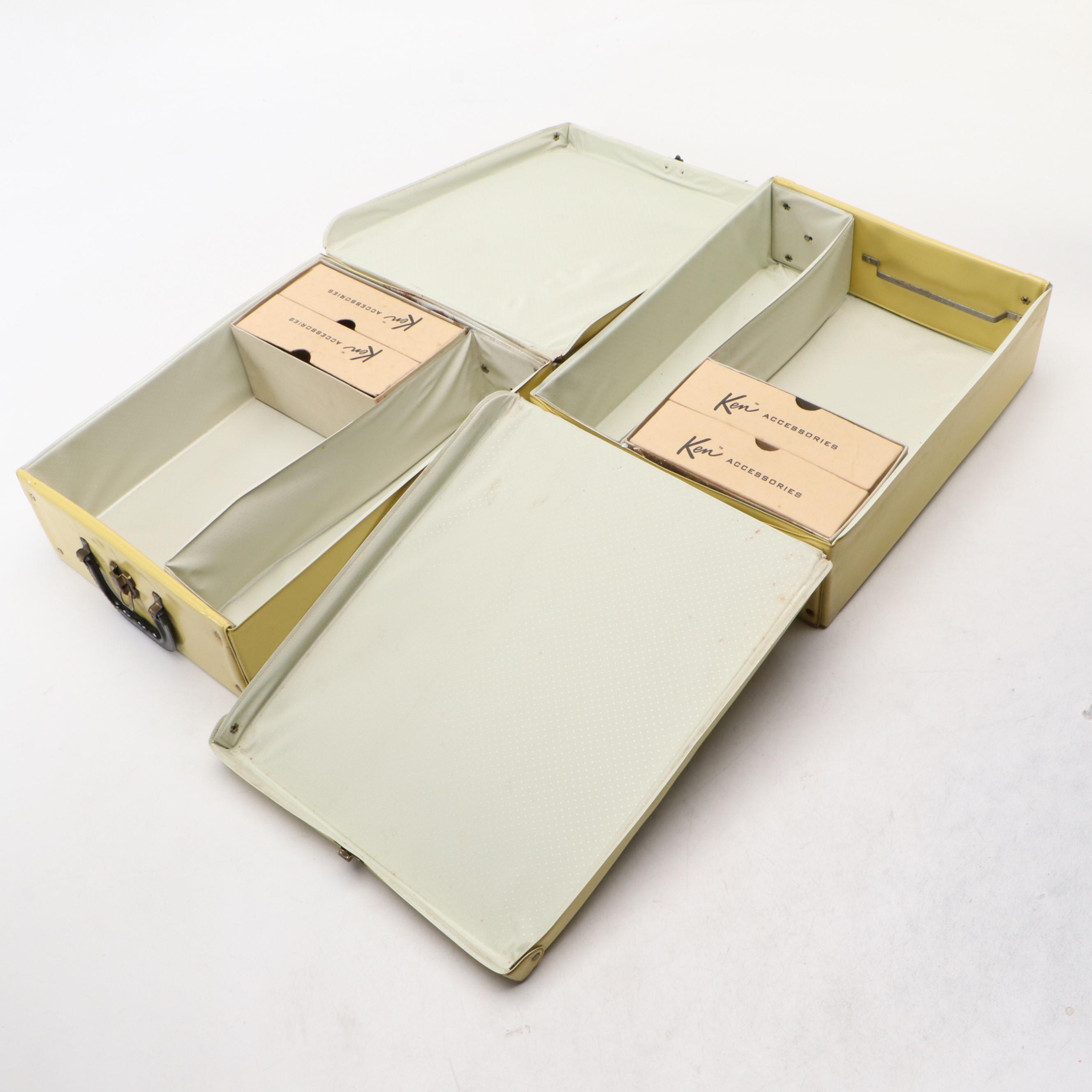 Mattel Barbie and Ken Doll Cases with Ideal Toy Corp Tammy Doll Case, Mid-20th C