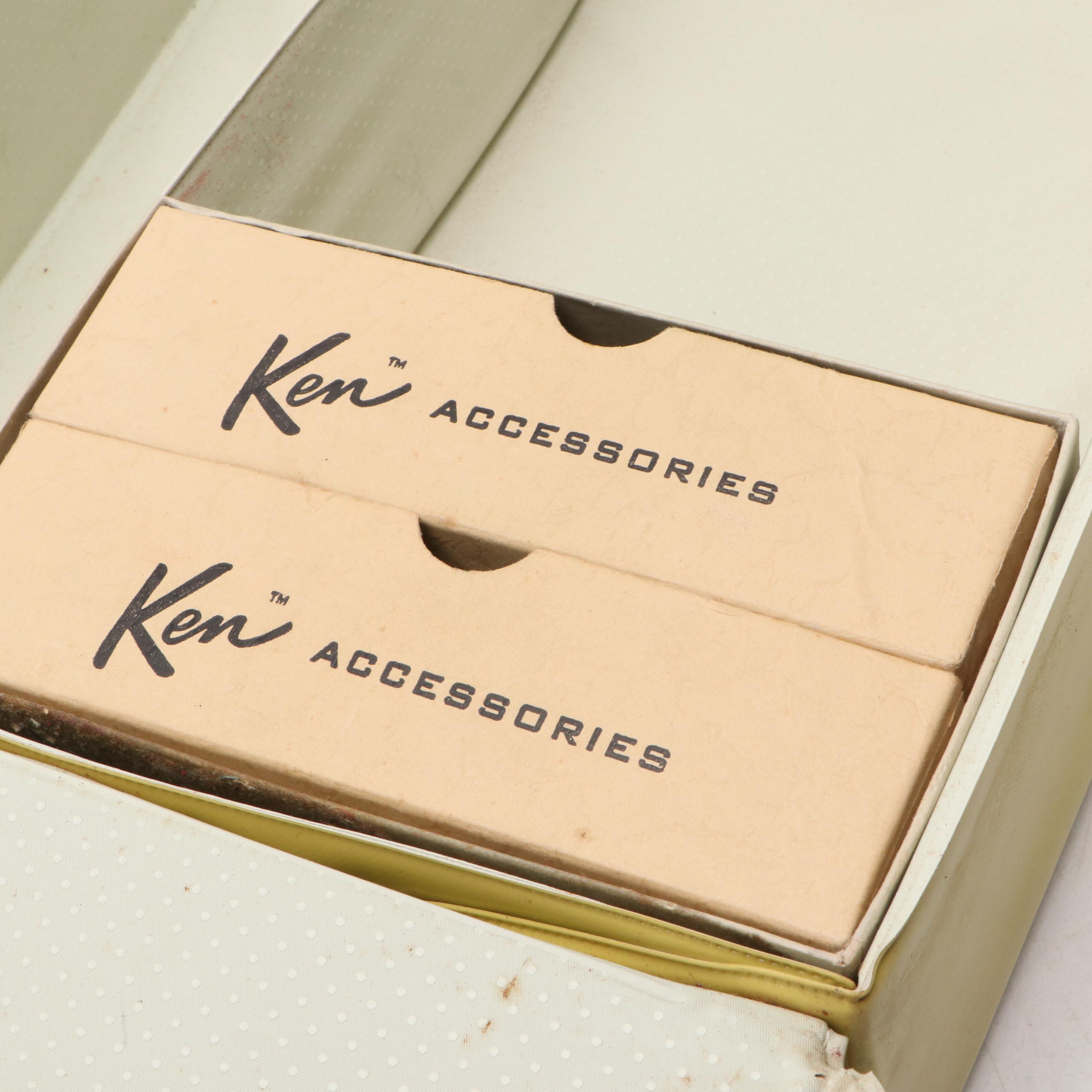 Mattel Barbie and Ken Doll Cases with Ideal Toy Corp Tammy Doll Case, Mid-20th C