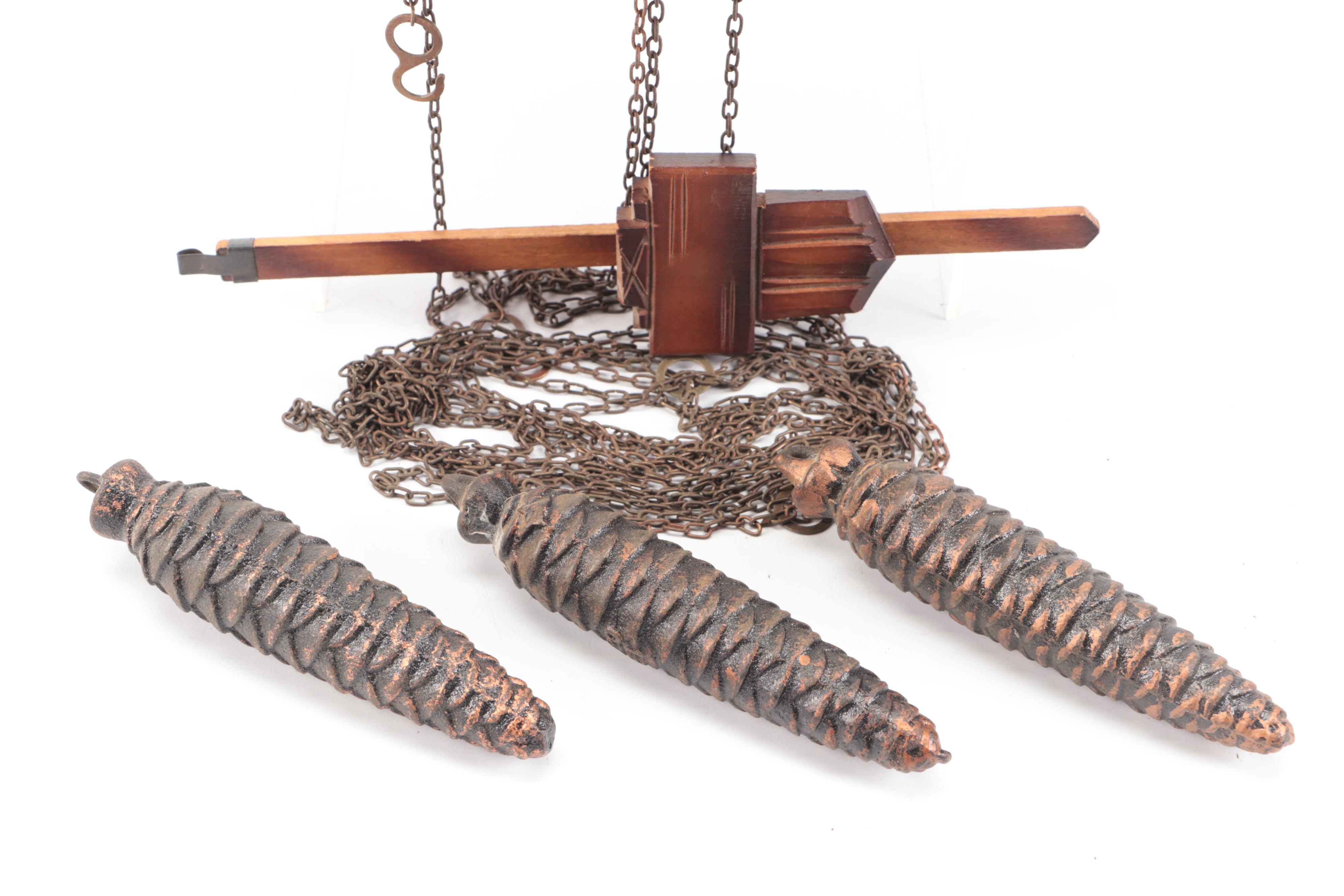 Albert Schwab Chalet Style Wooden Cuckoo Wall Clock, Mid to Late 20th C.