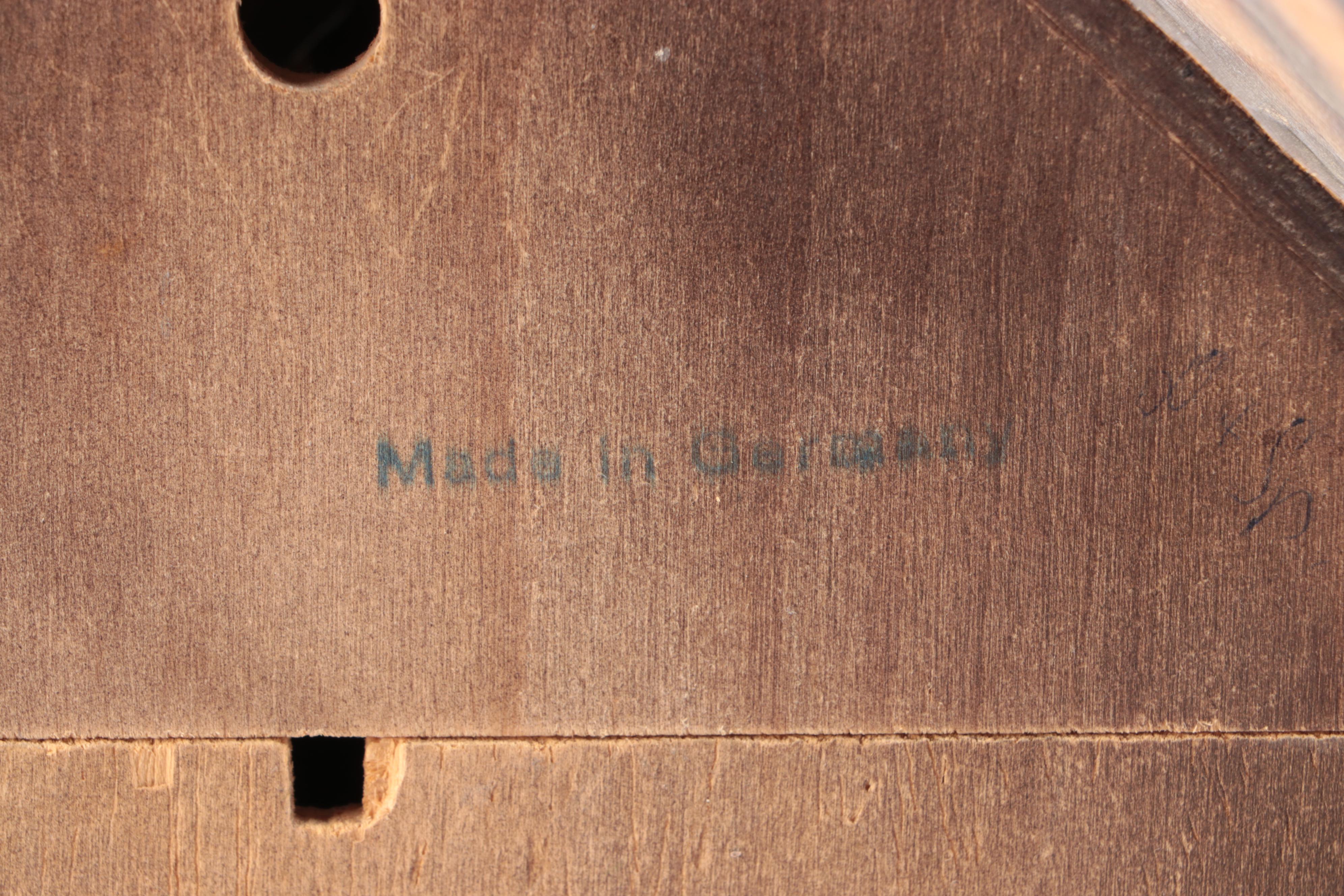 Albert Schwab Chalet Style Wooden Cuckoo Wall Clock, Mid to Late 20th C.