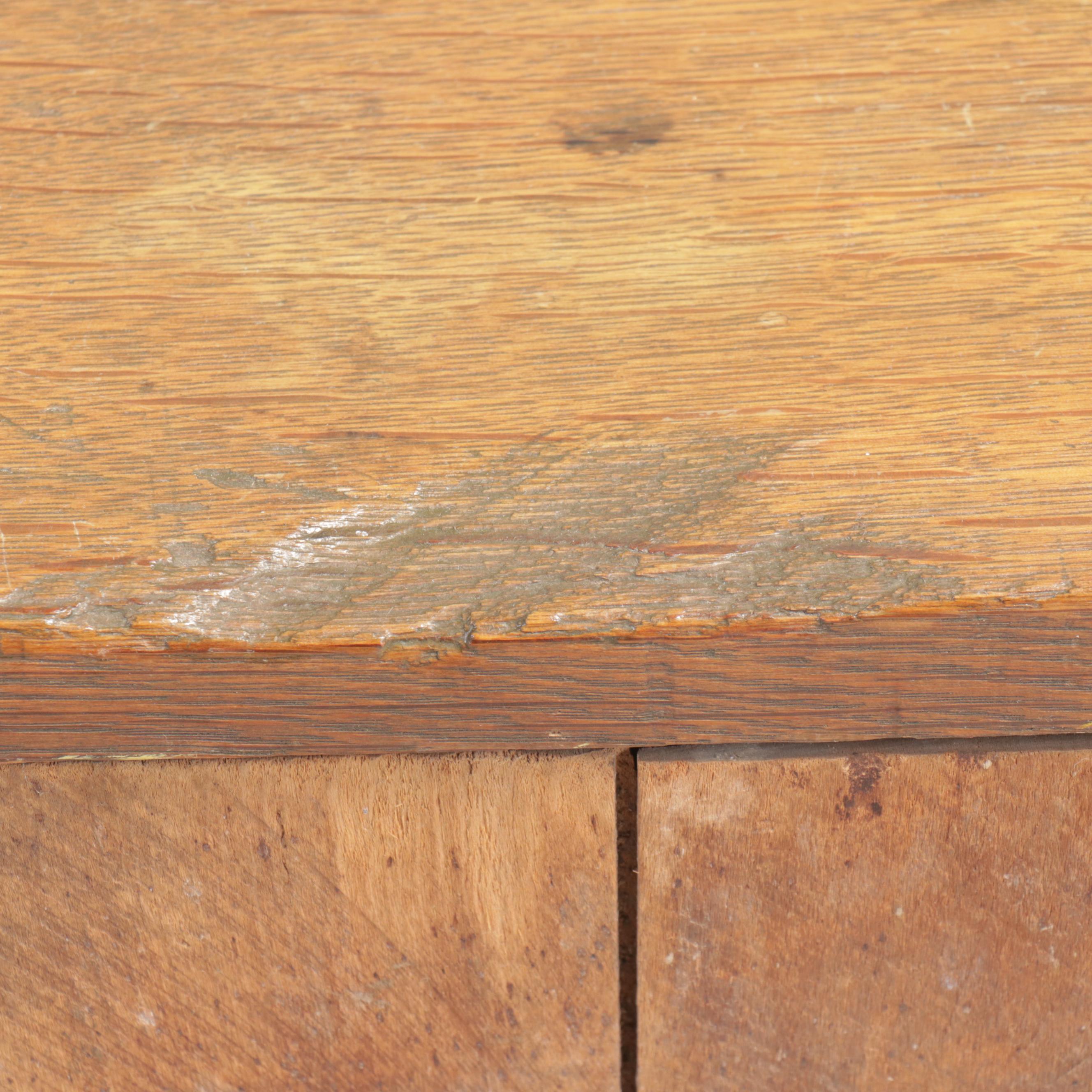 Victorian Eastlake Oak Drop-Front Cabinet, Late 19th/Early 20th Century