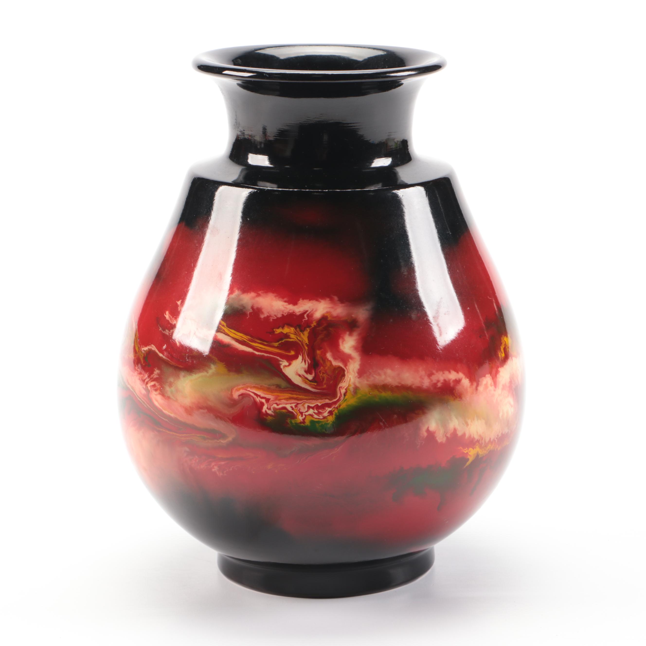 Swirled Glass Vase