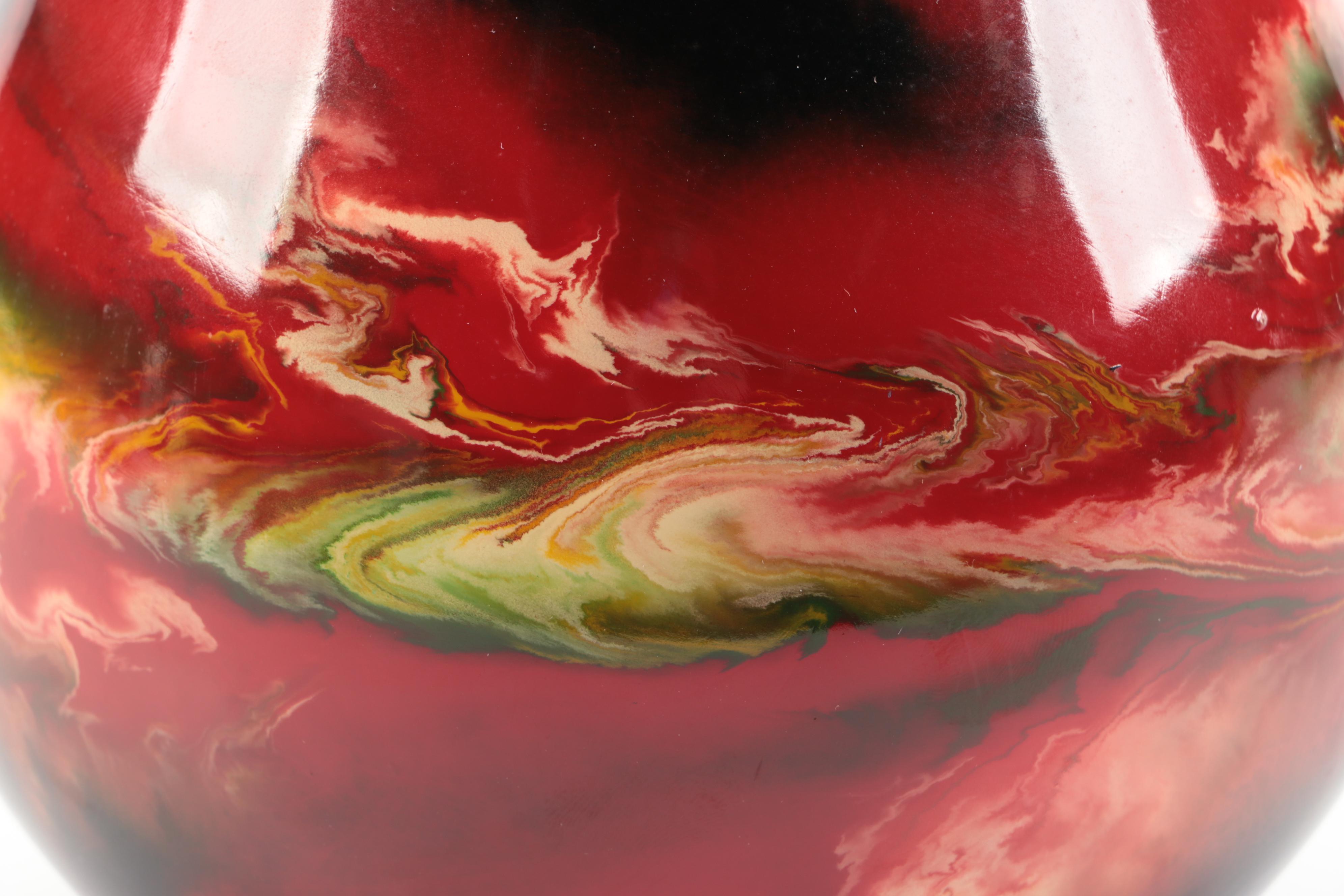 Swirled Glass Vase