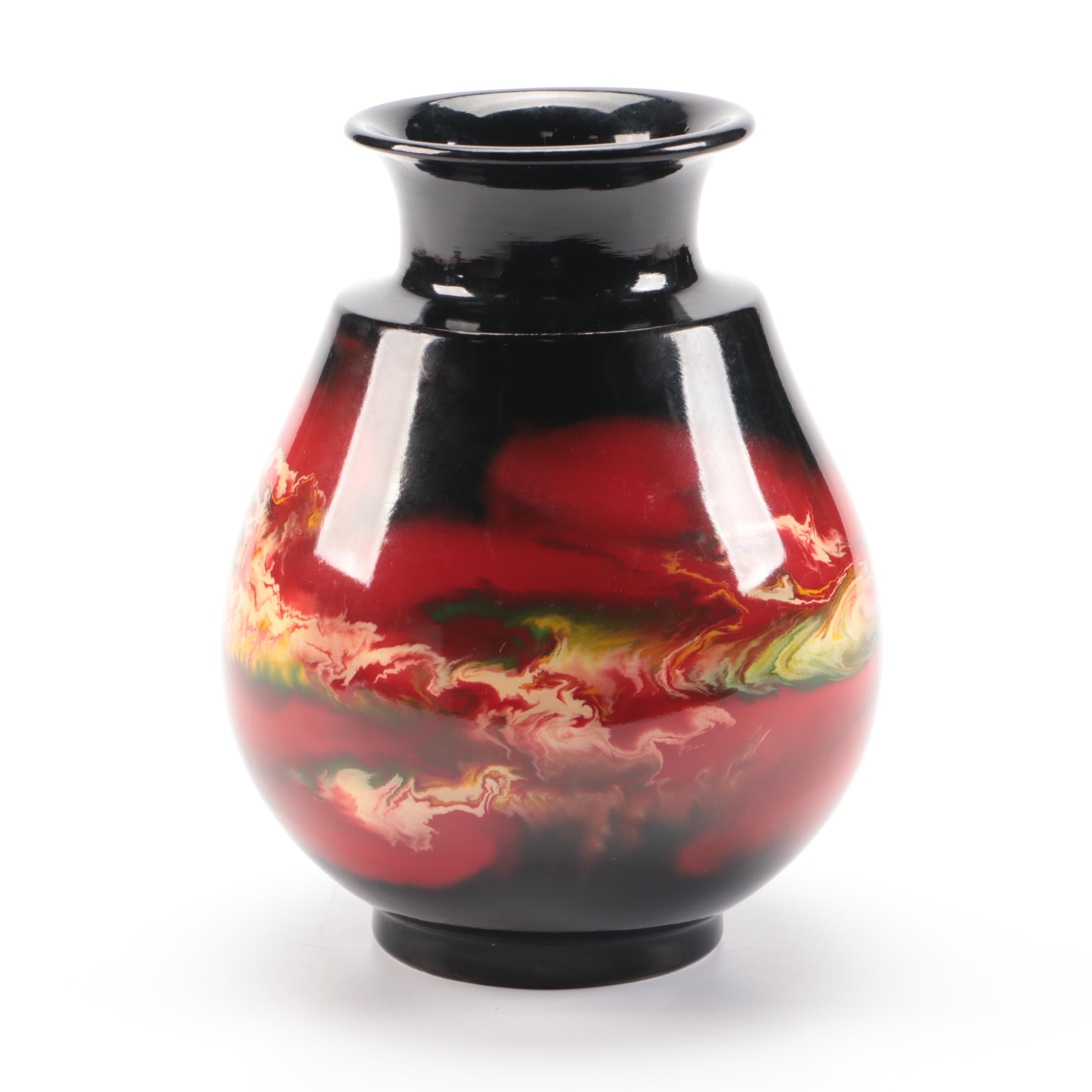 Swirled Glass Vase
