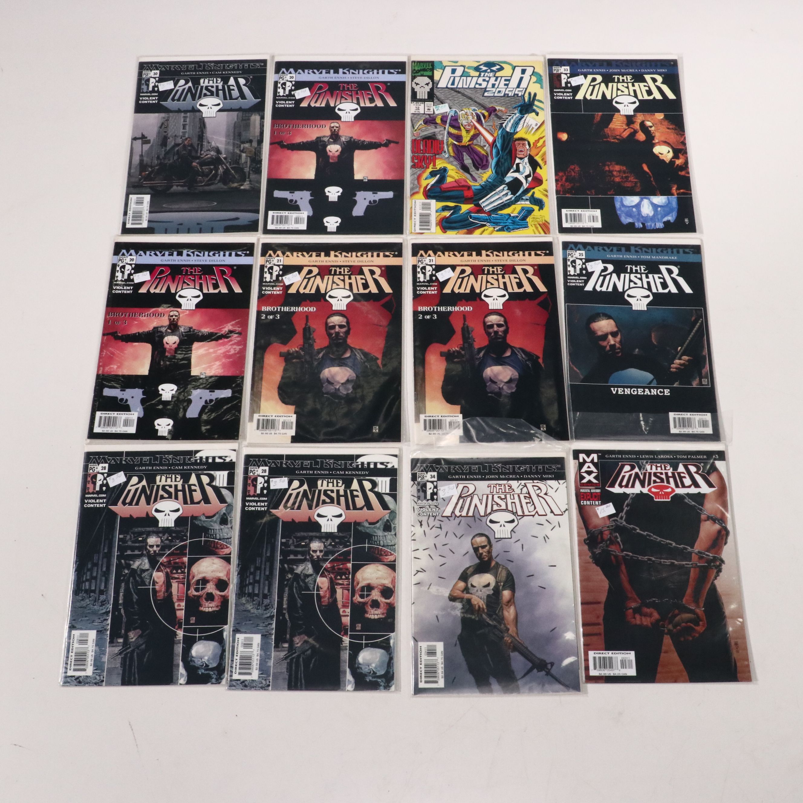 Modern Age Comic Books and Graphic Novels Featuring "The Punisher"