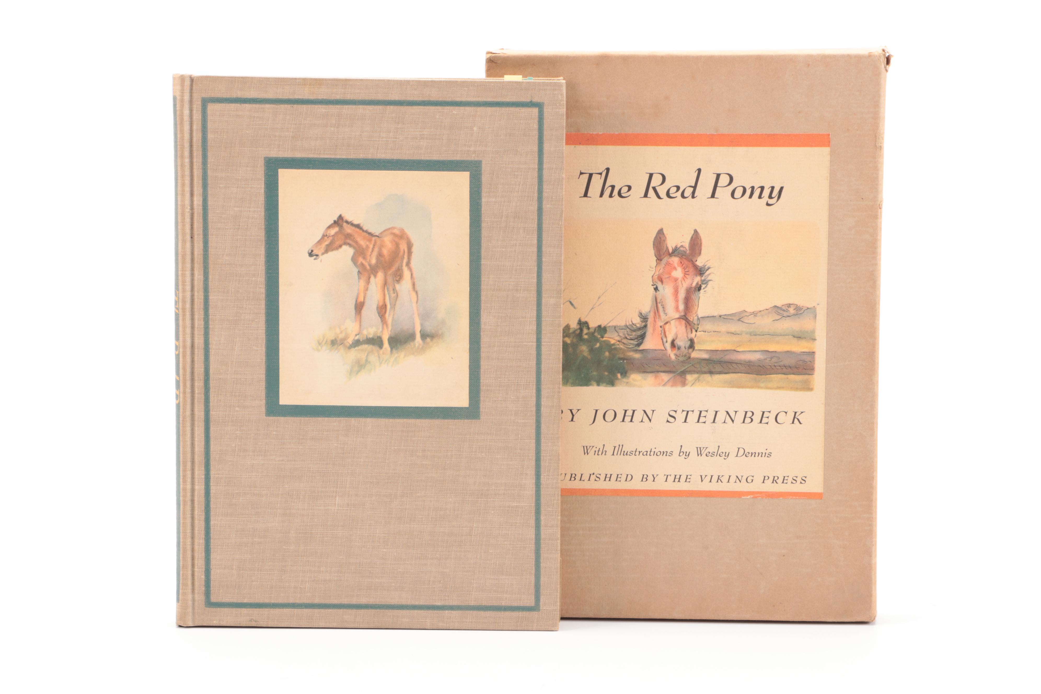 First Illustrated Edition "The Red Pony" by John Steinbeck, 1945