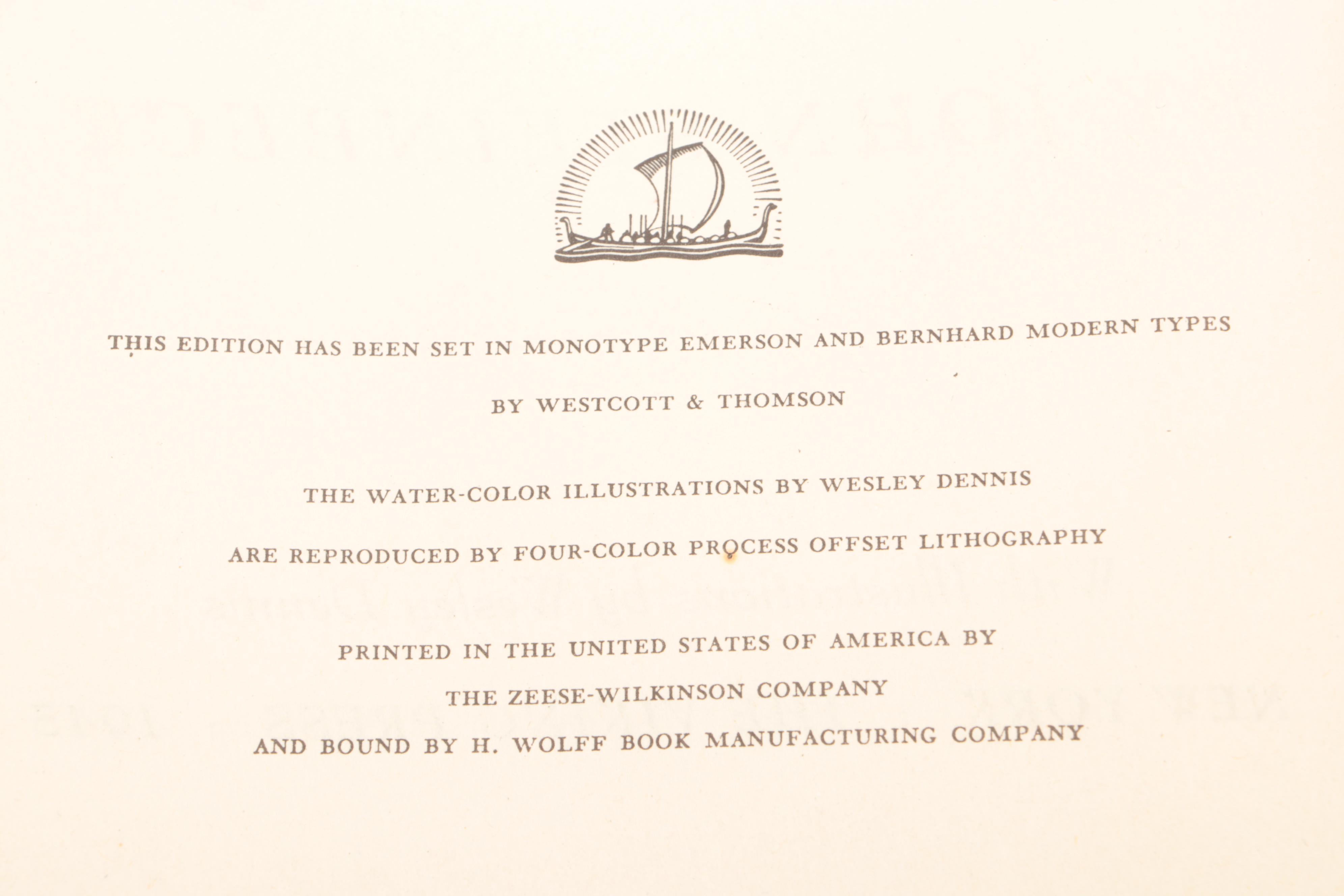 First Illustrated Edition "The Red Pony" by John Steinbeck, 1945