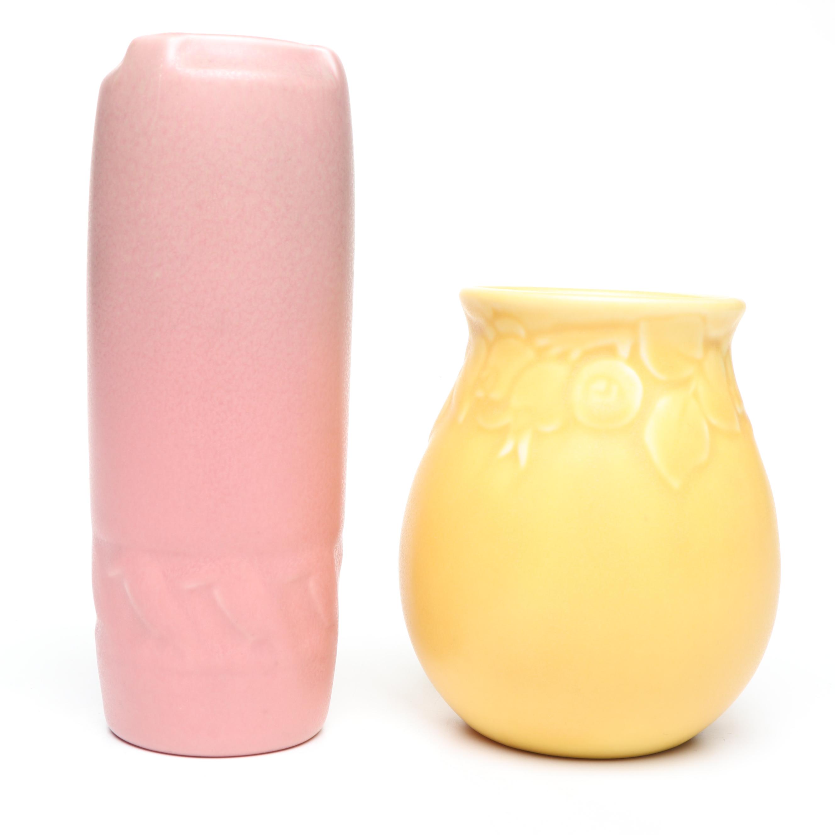 Rookwood Pottery Matte Glaze Production Vases, 1930s