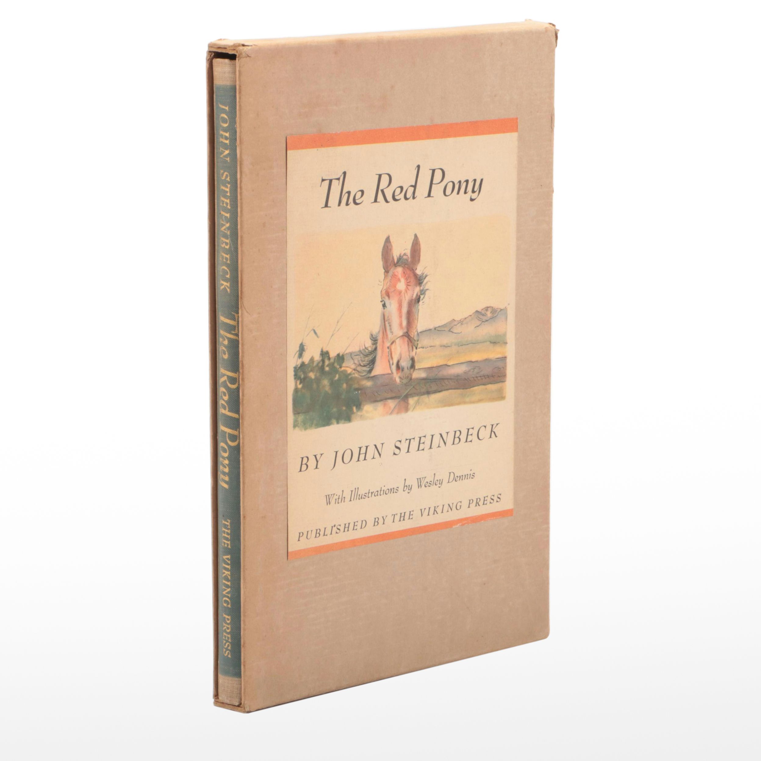 First Illustrated Edition "The Red Pony" by John Steinbeck, 1945