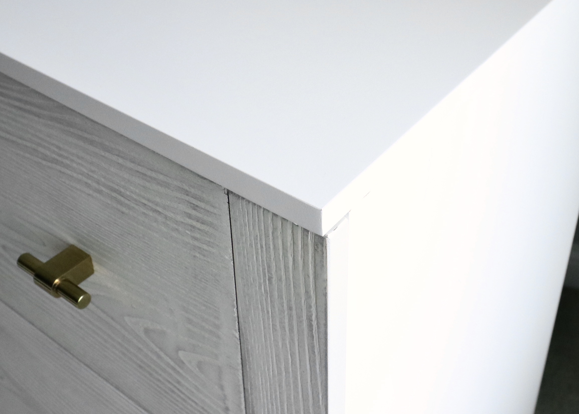 Safavieh "Genevieve" White Stained Three-Drawer Dresser