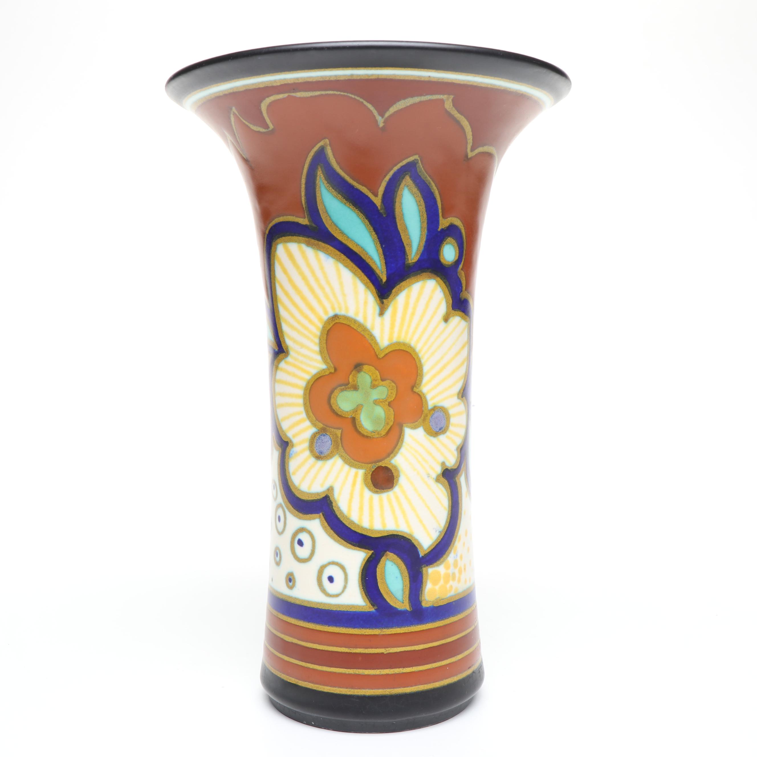 Gouda Holland Pottery Candle Holder and Vase