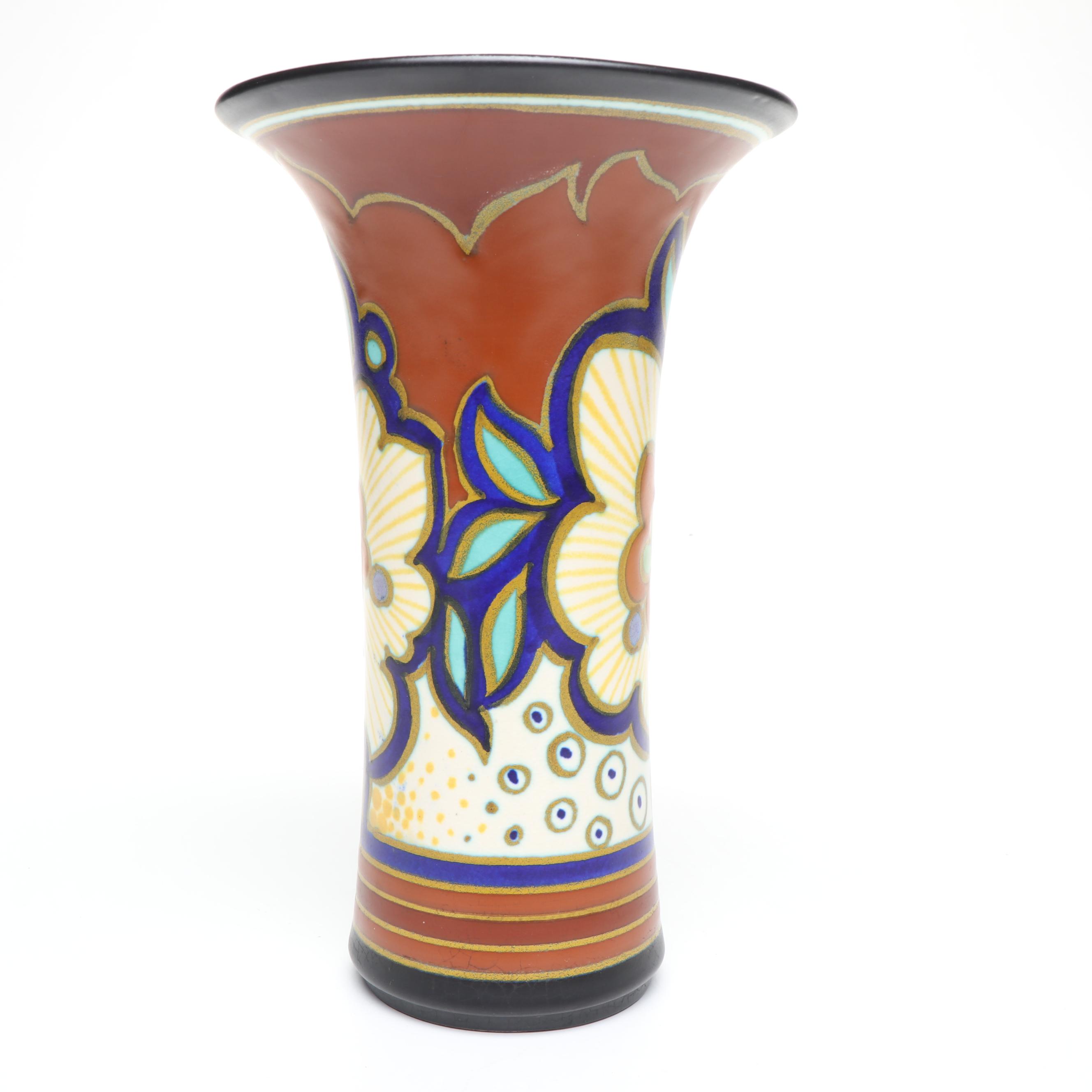 Gouda Holland Pottery Candle Holder and Vase