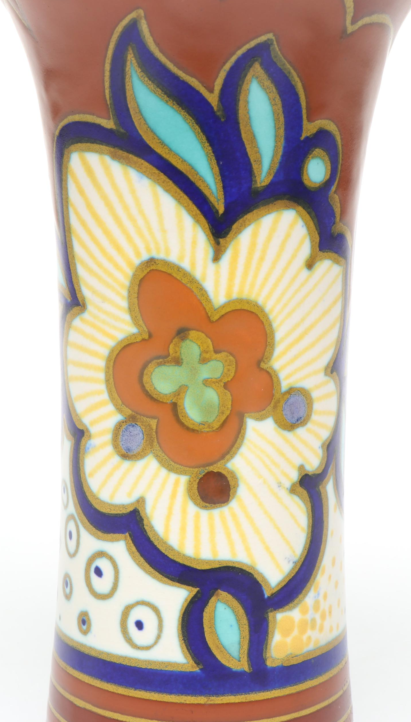 Gouda Holland Pottery Candle Holder and Vase