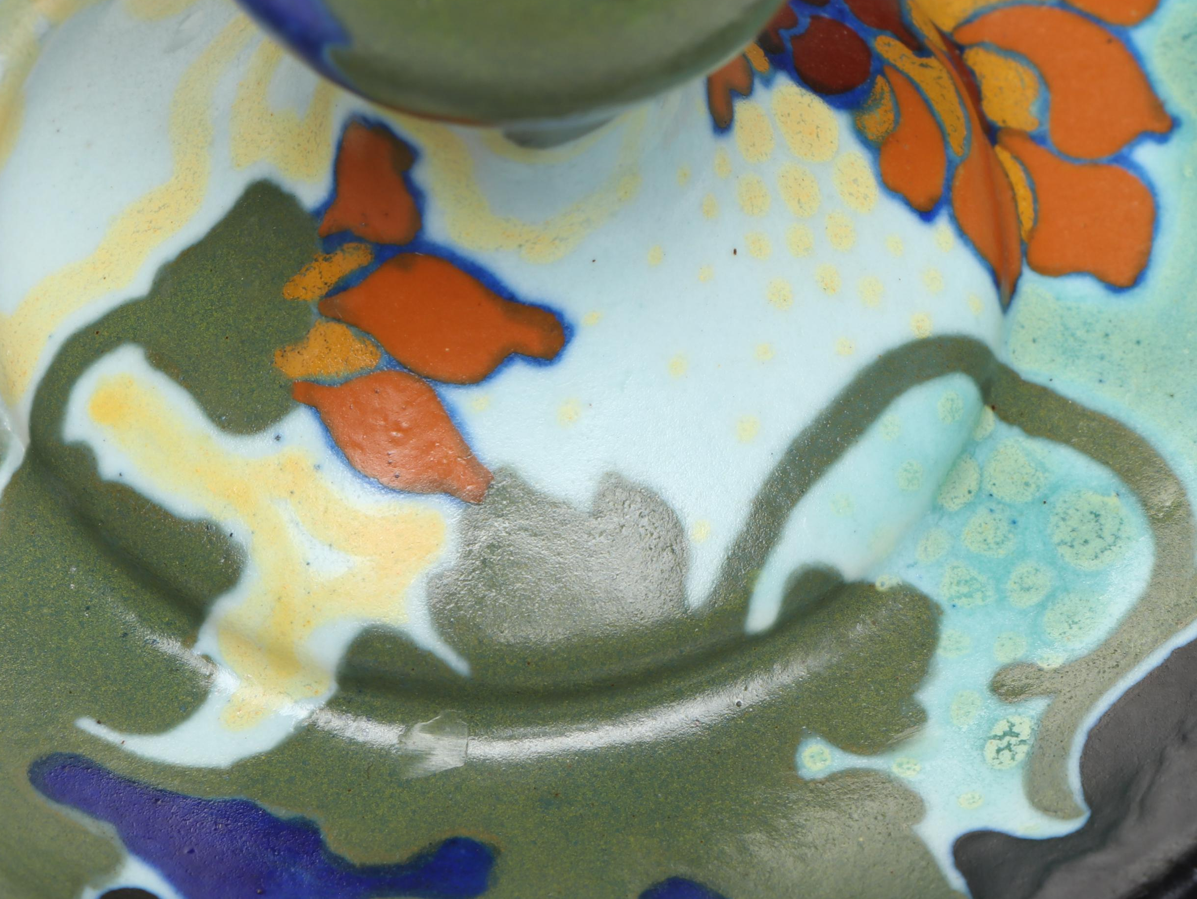 Gouda Holland Pottery Candle Holder and Vase