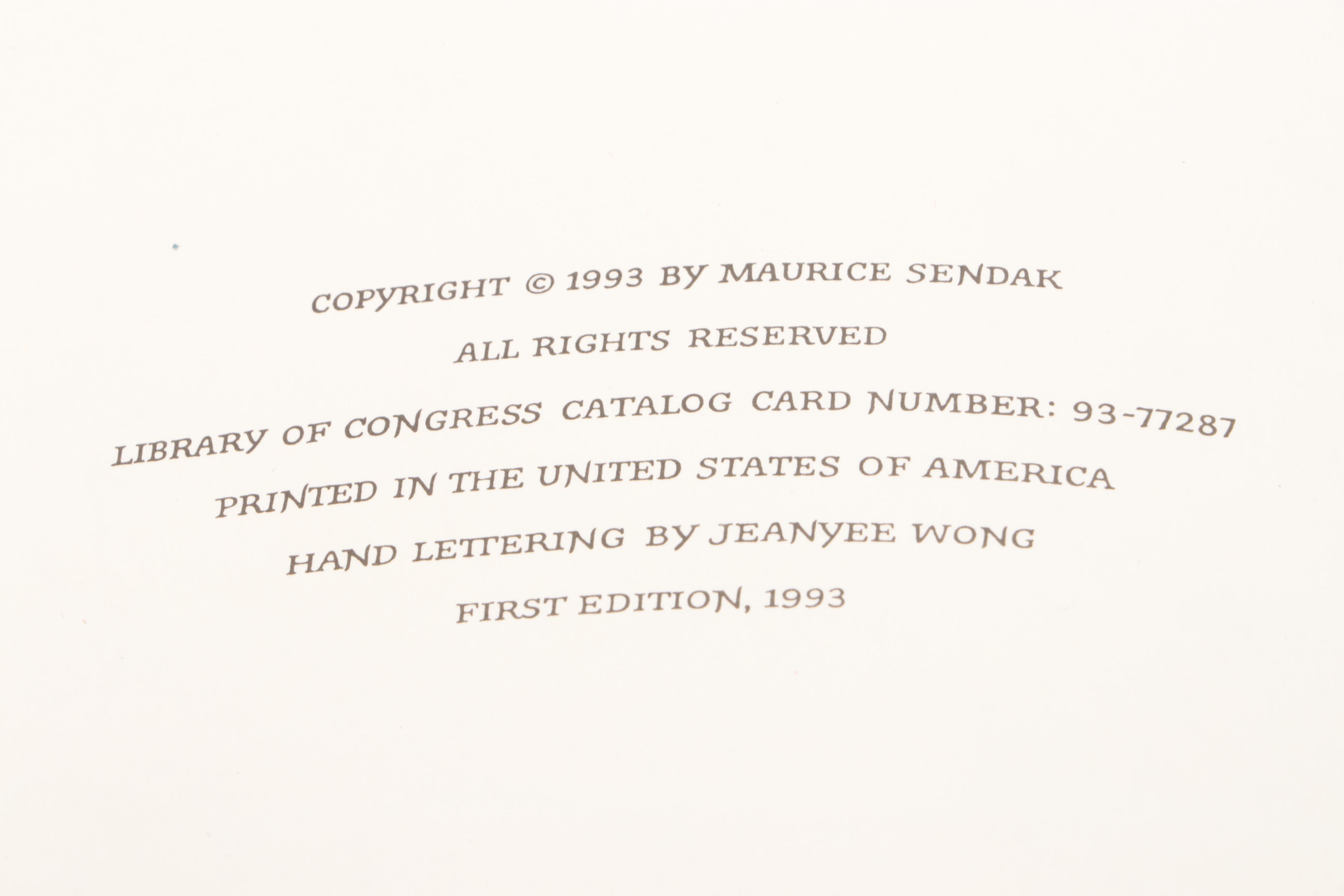 First Edition "We Are All in the Dumps with Jack and Guy" by Maurice Sendak